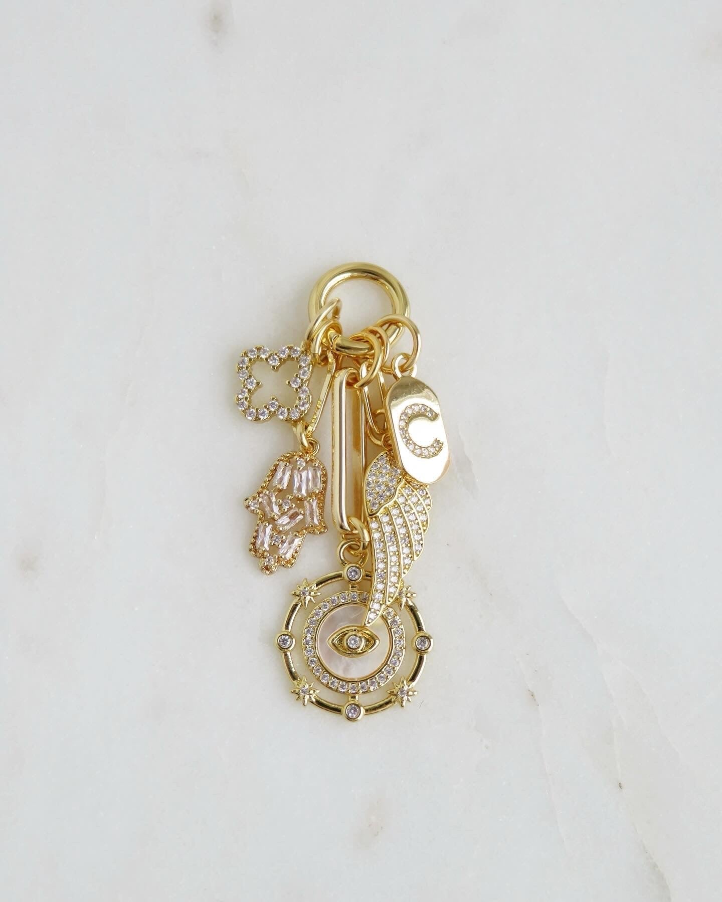 Love & Divine Guidance Initial Charm Cluster