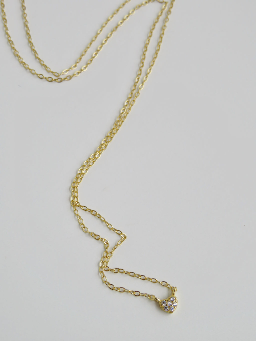 Petite Diamond Heart Necklace