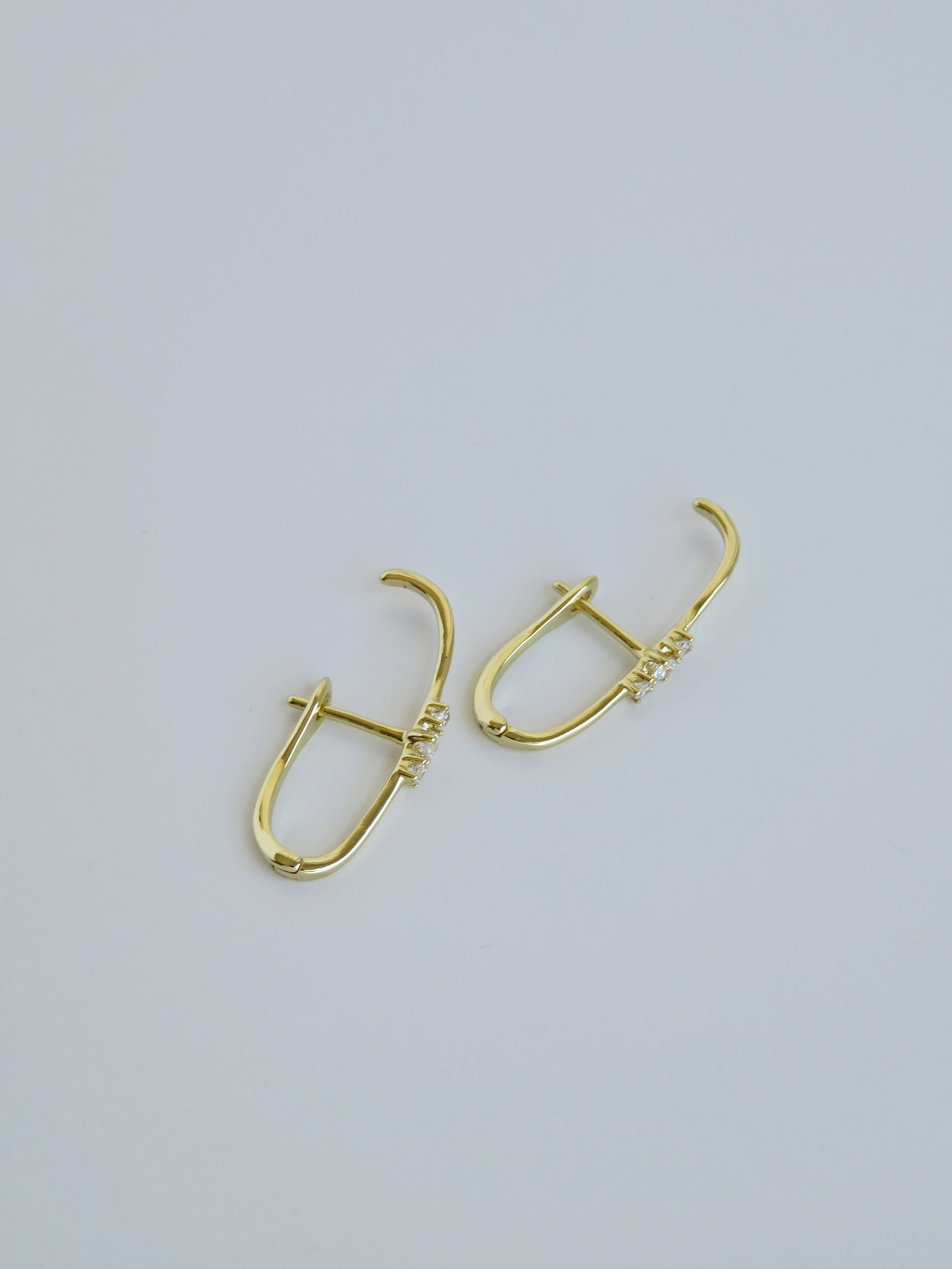 Shauna Diamond English Lock Earrings