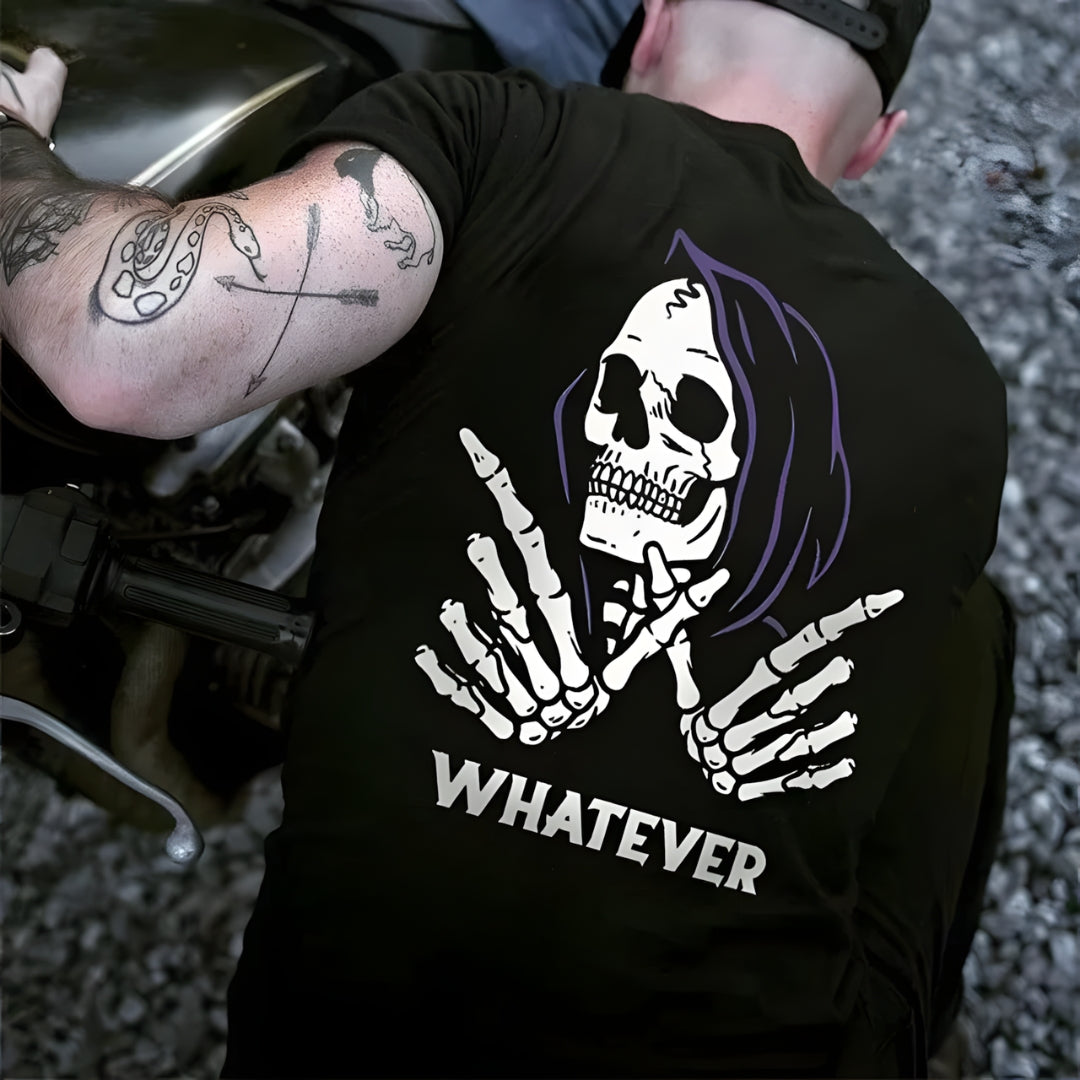 Style and Fashion Graphic Cotton T-shirt For Biker
