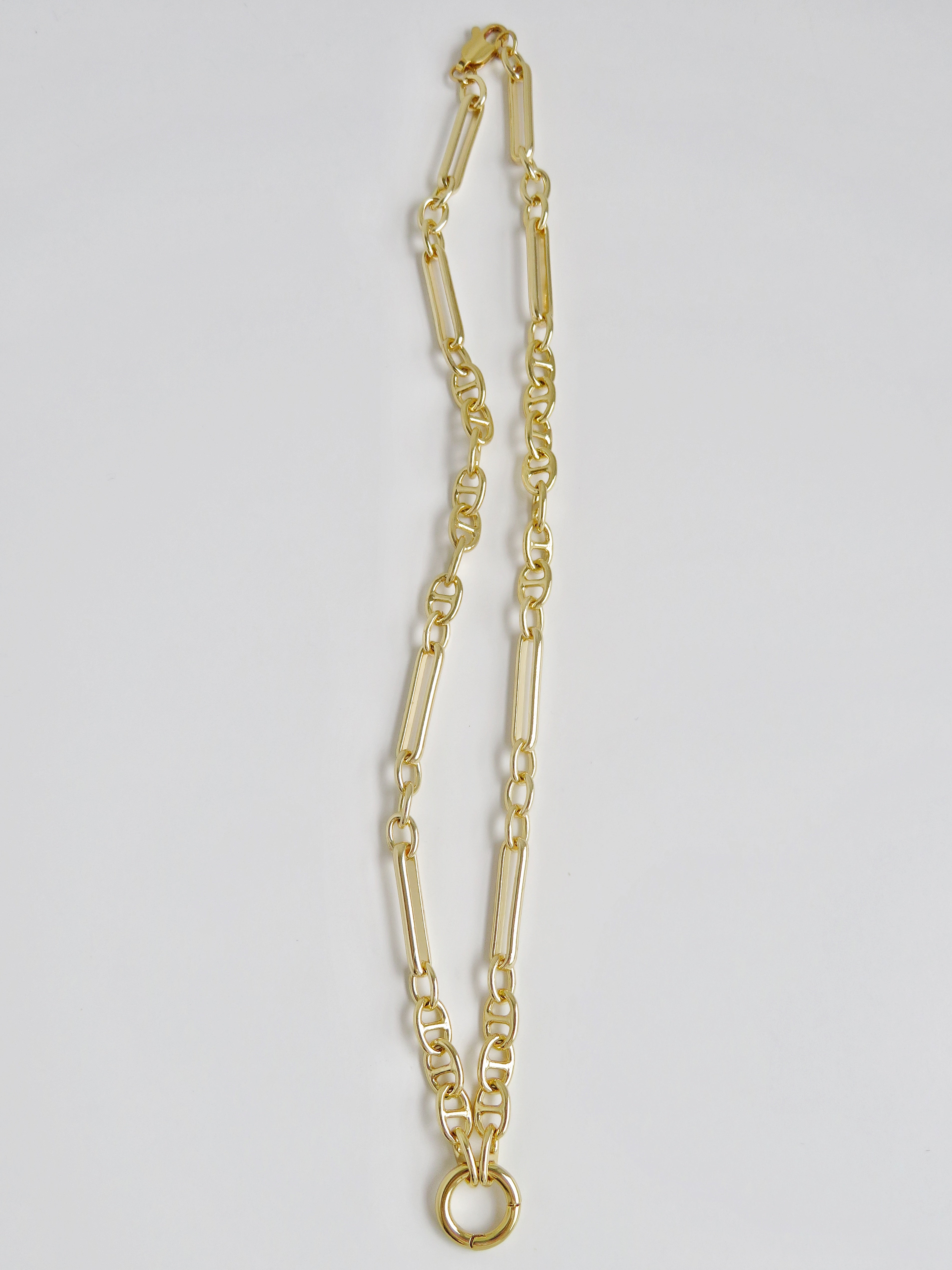 Sanxenxo Charm Holder Necklace - Clicker Clasp - add charms