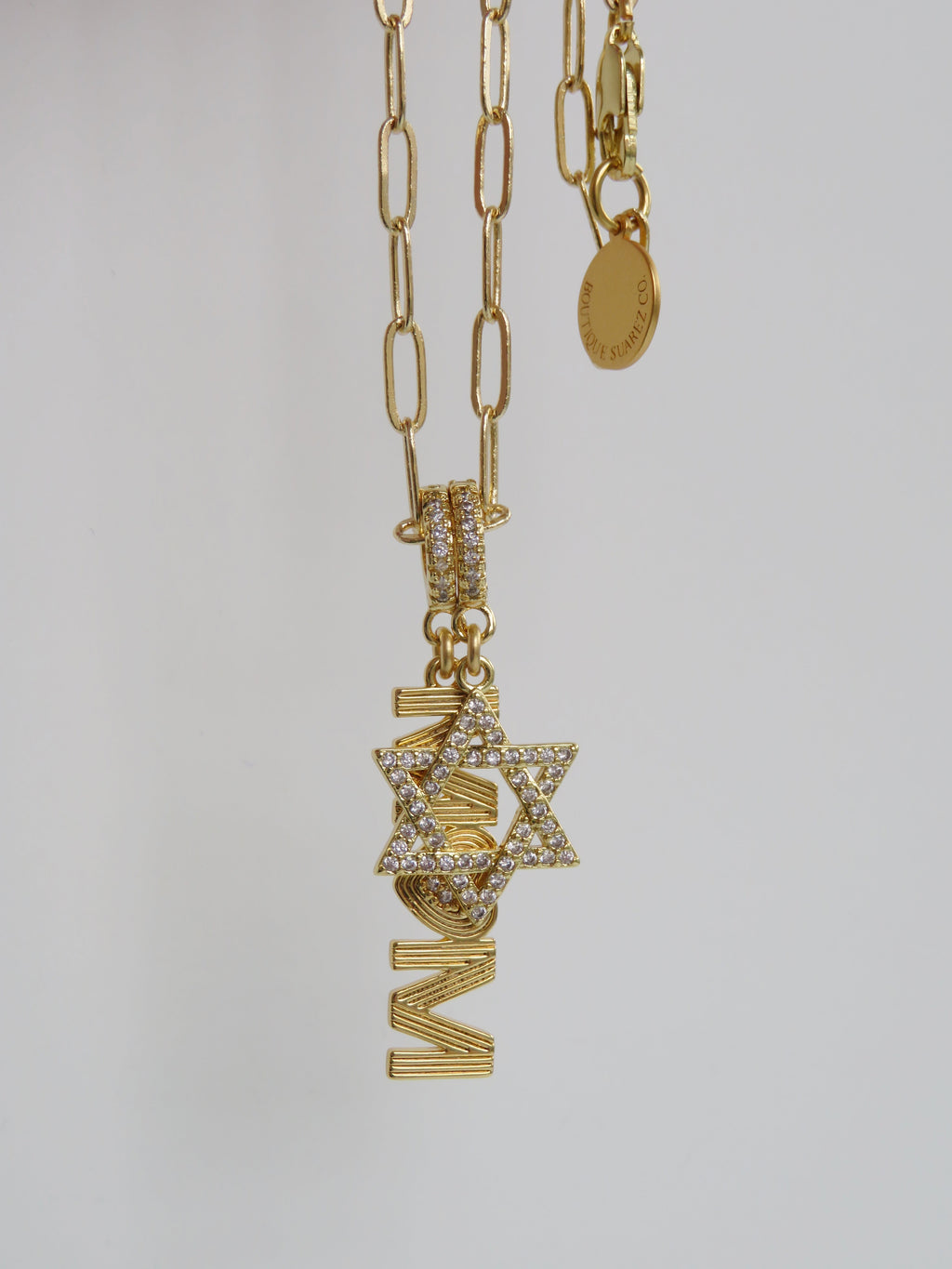 Timeless Brilliance - Star of David Charm on Clasp