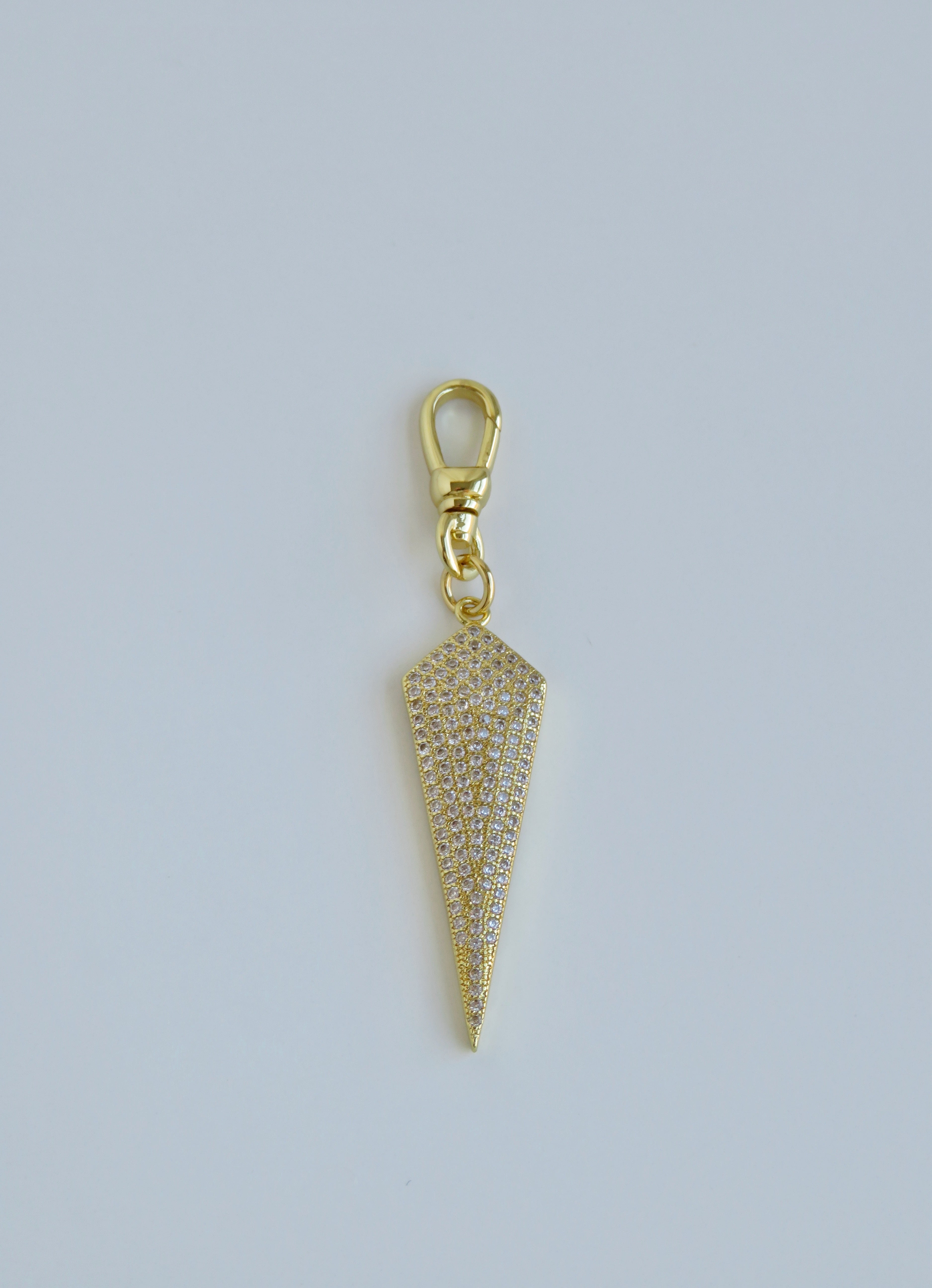 Diamond Arrowhead Pendant with Swivel Clasp