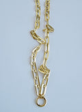 Elliptical Charm Holder Necklace - Clicker Clasp