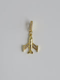 Airplane Pendant on Clasp