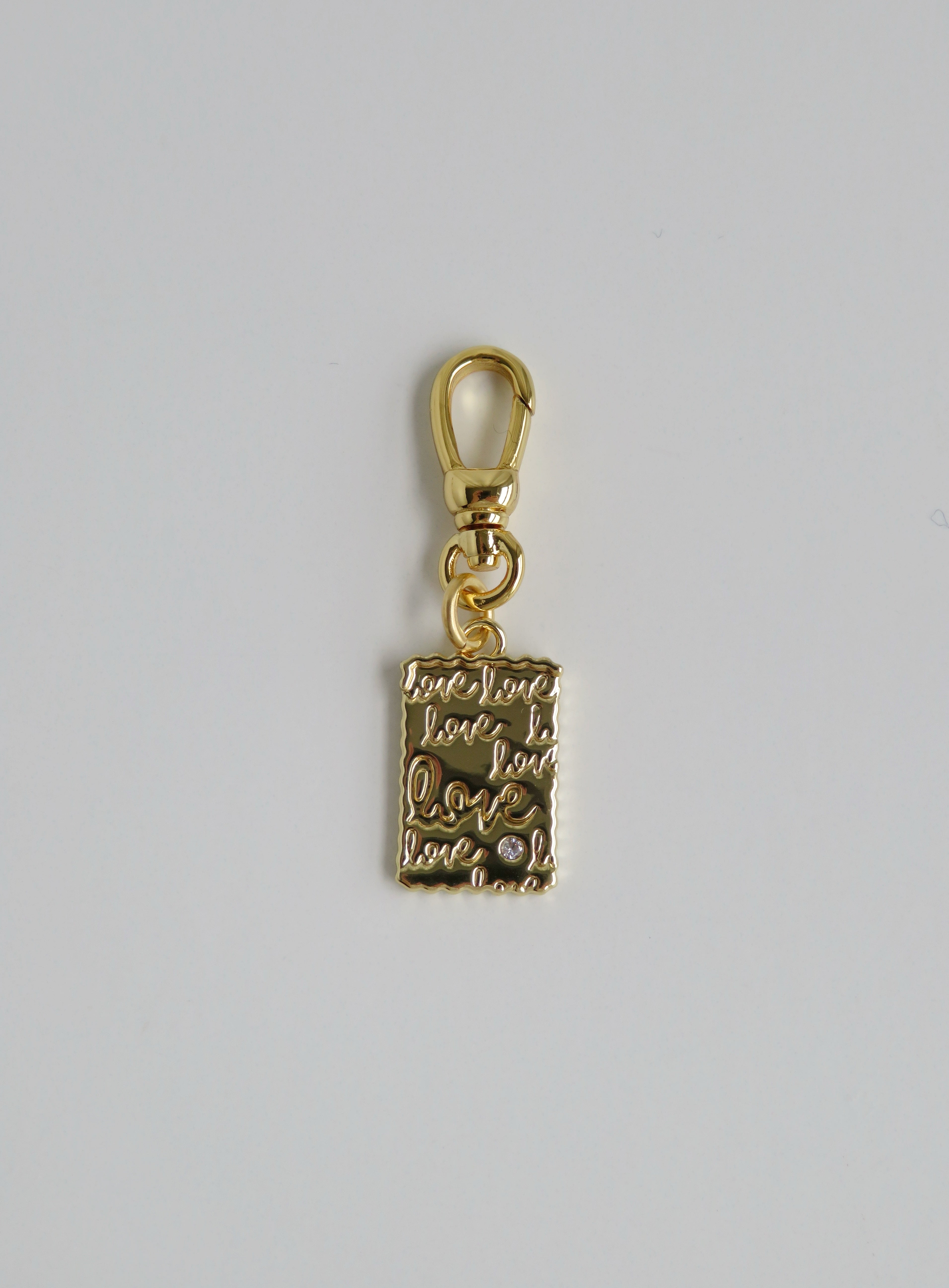 Love Charm with Swivel Clasp