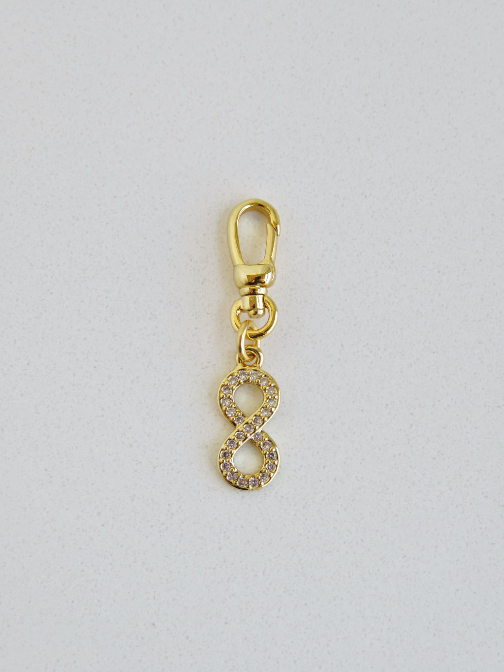 Diamond Infinity Charm on Clasp