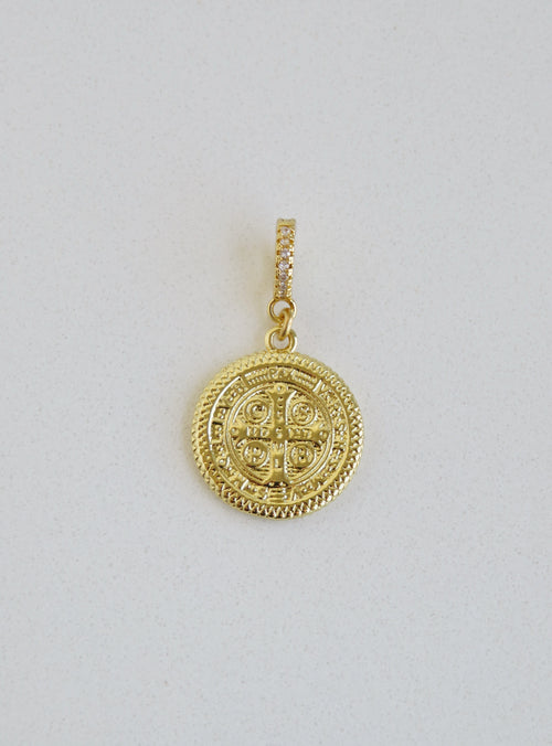 Christ Jesus Charm on Diamond Hinged Clasp