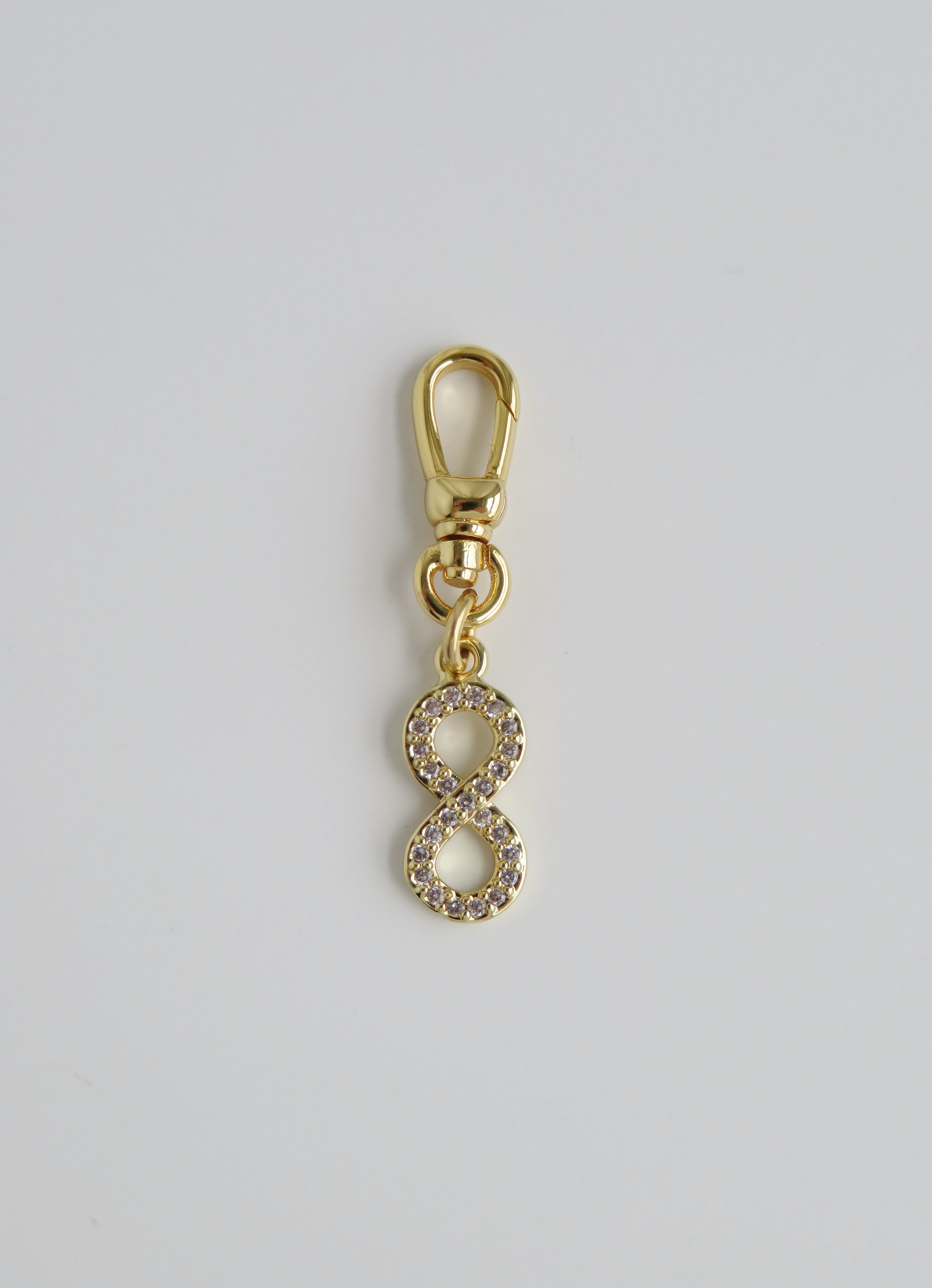 Diamond Infinity Charm on Clasp