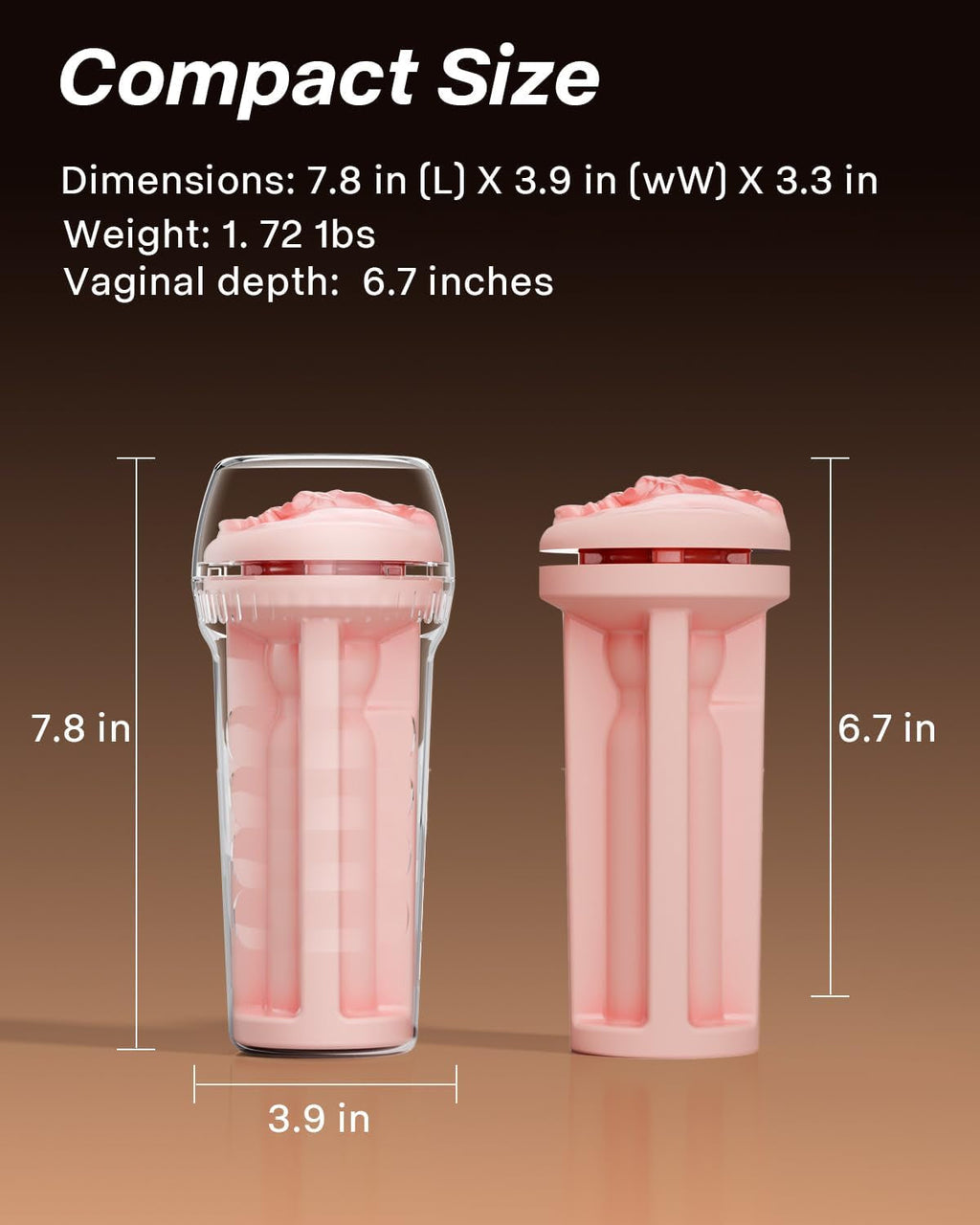 NoirStroke Realistic Pocket Pussy Stroker Fleshlight