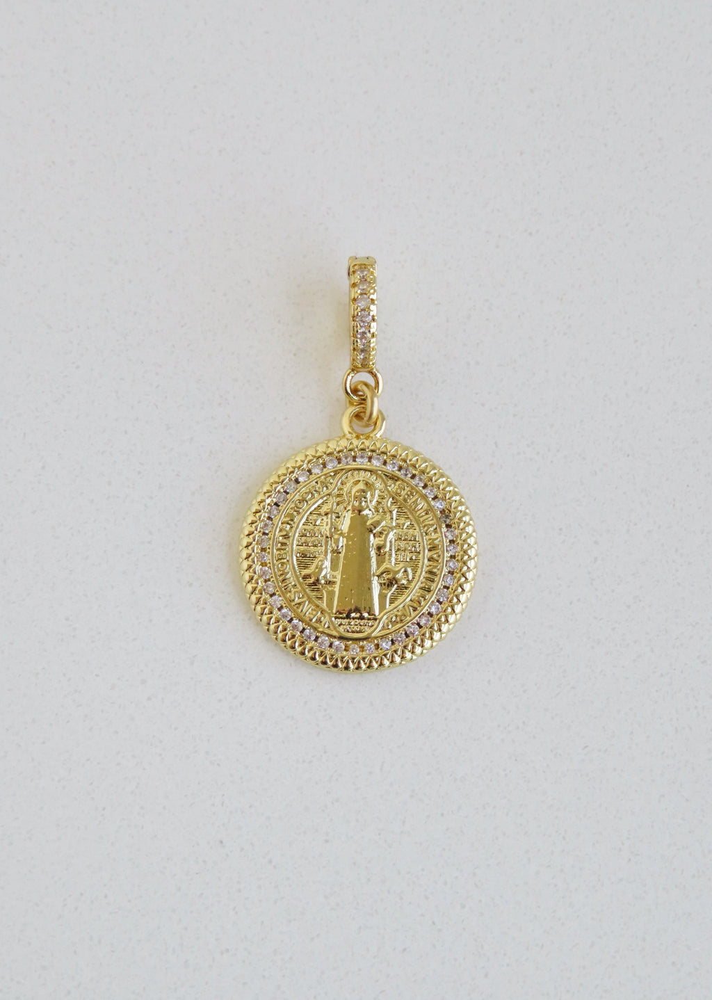 Christ Jesus Charm on Diamond Hinged Clasp