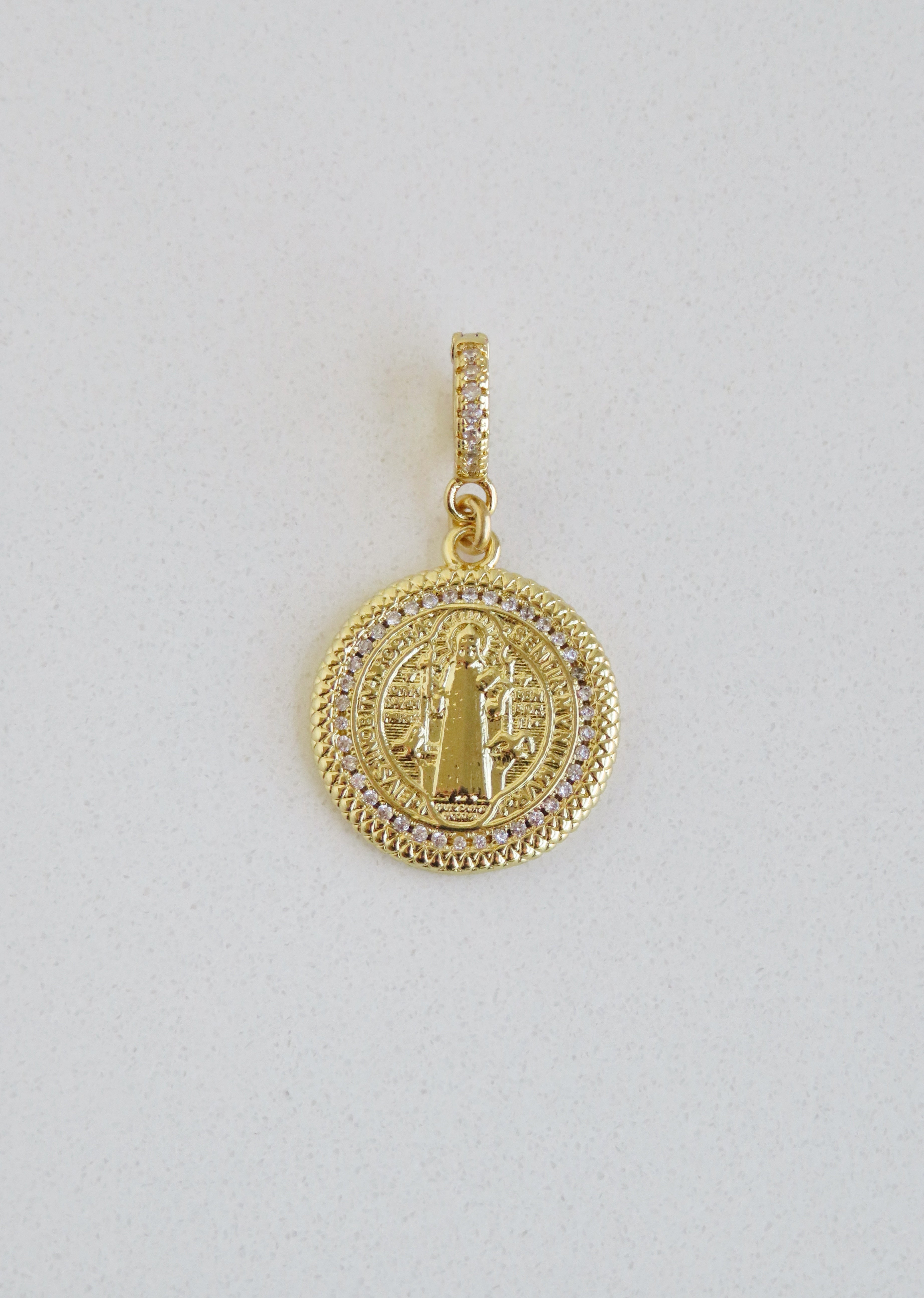 Christ Jesus Charm on Diamond Hinged Clasp