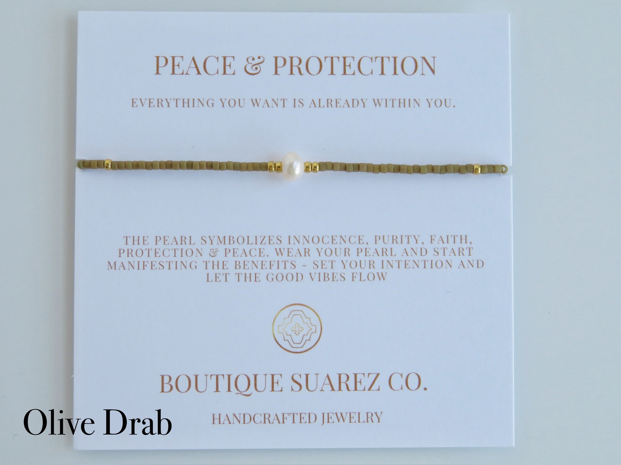Manifest Peace - Pearl Bracelet