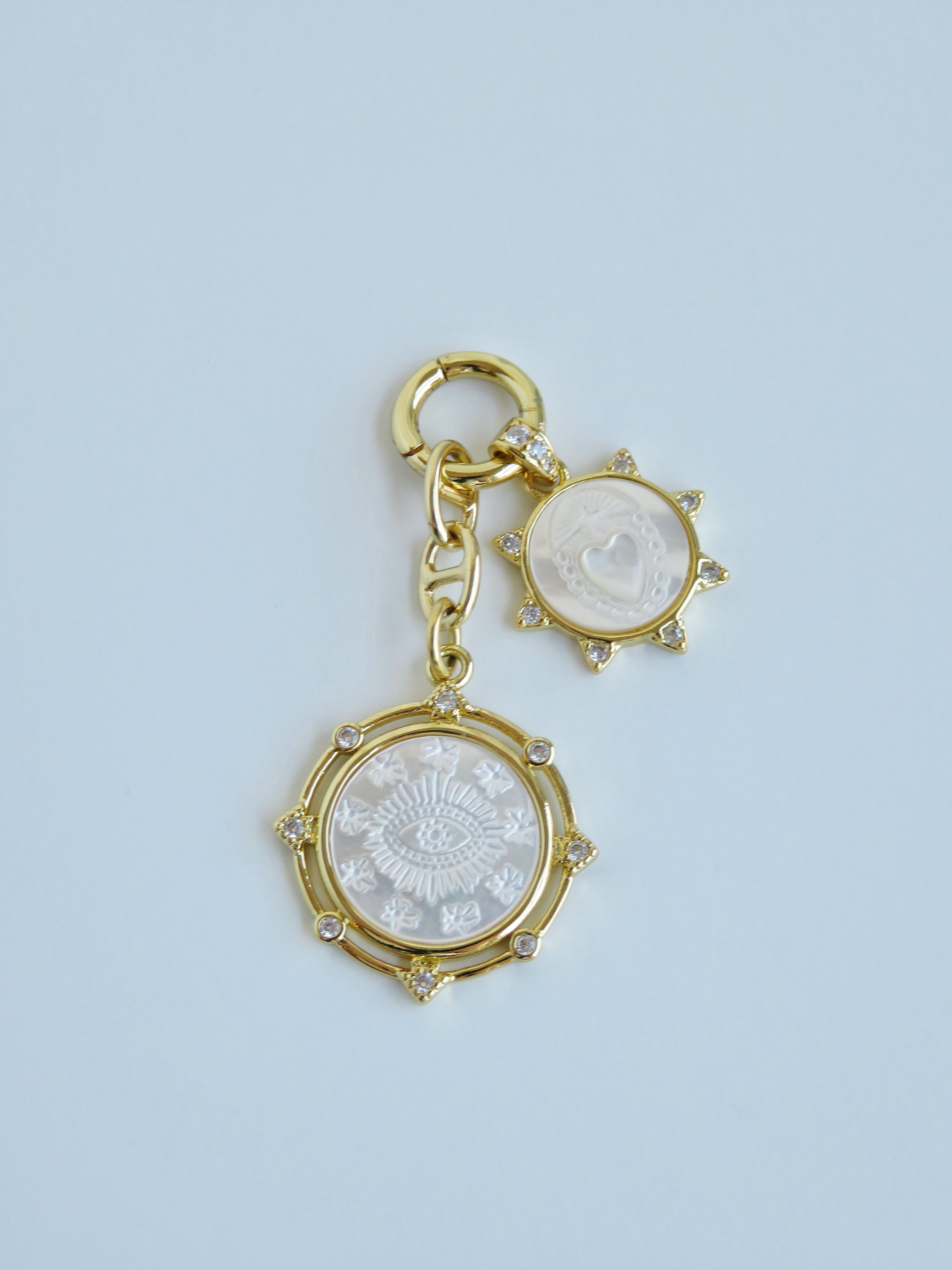 Sanxenxo Perla Sacred Heart Guardian Eye Charm Cluster