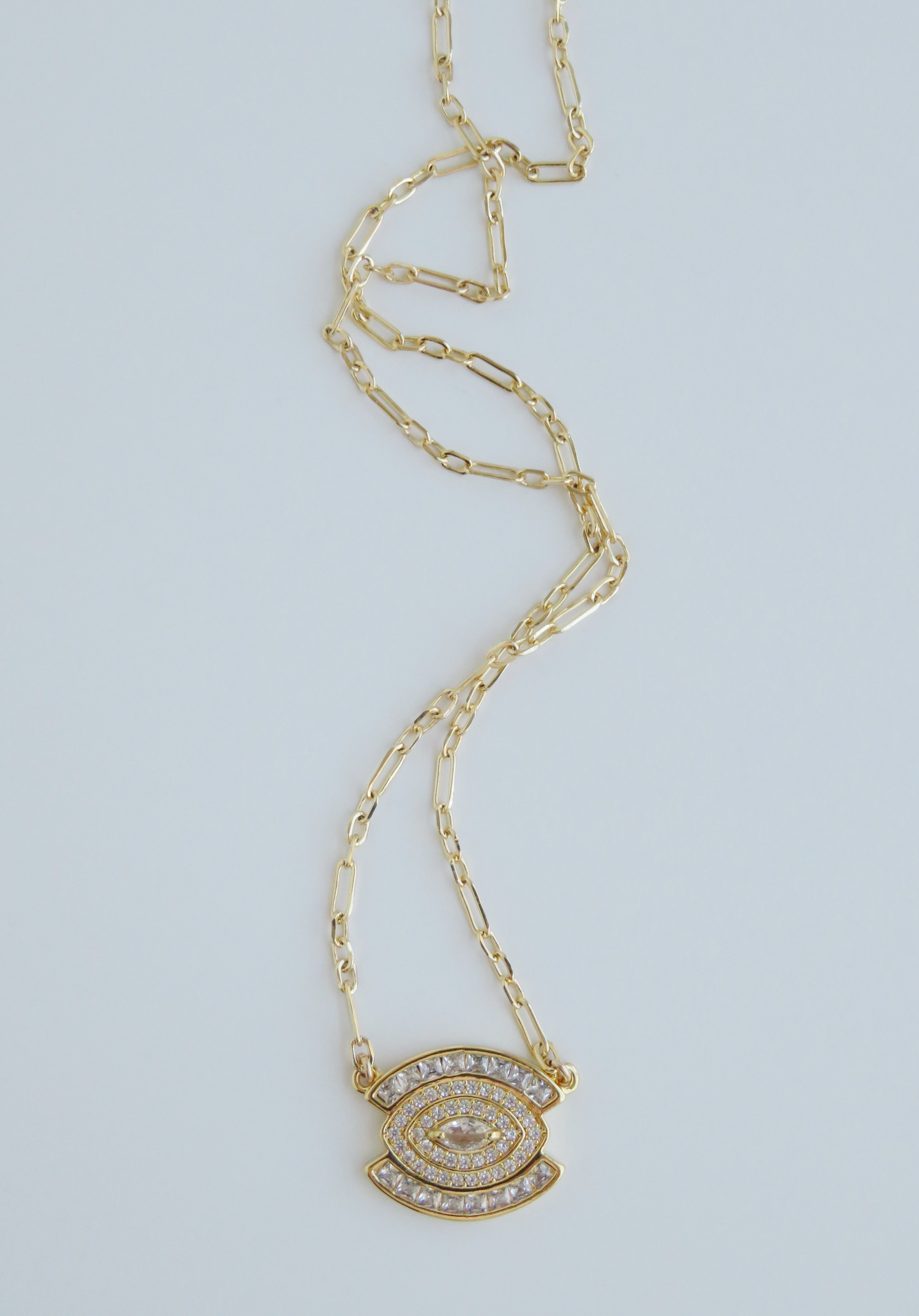 Diamond Protector- Evil Eye Necklace