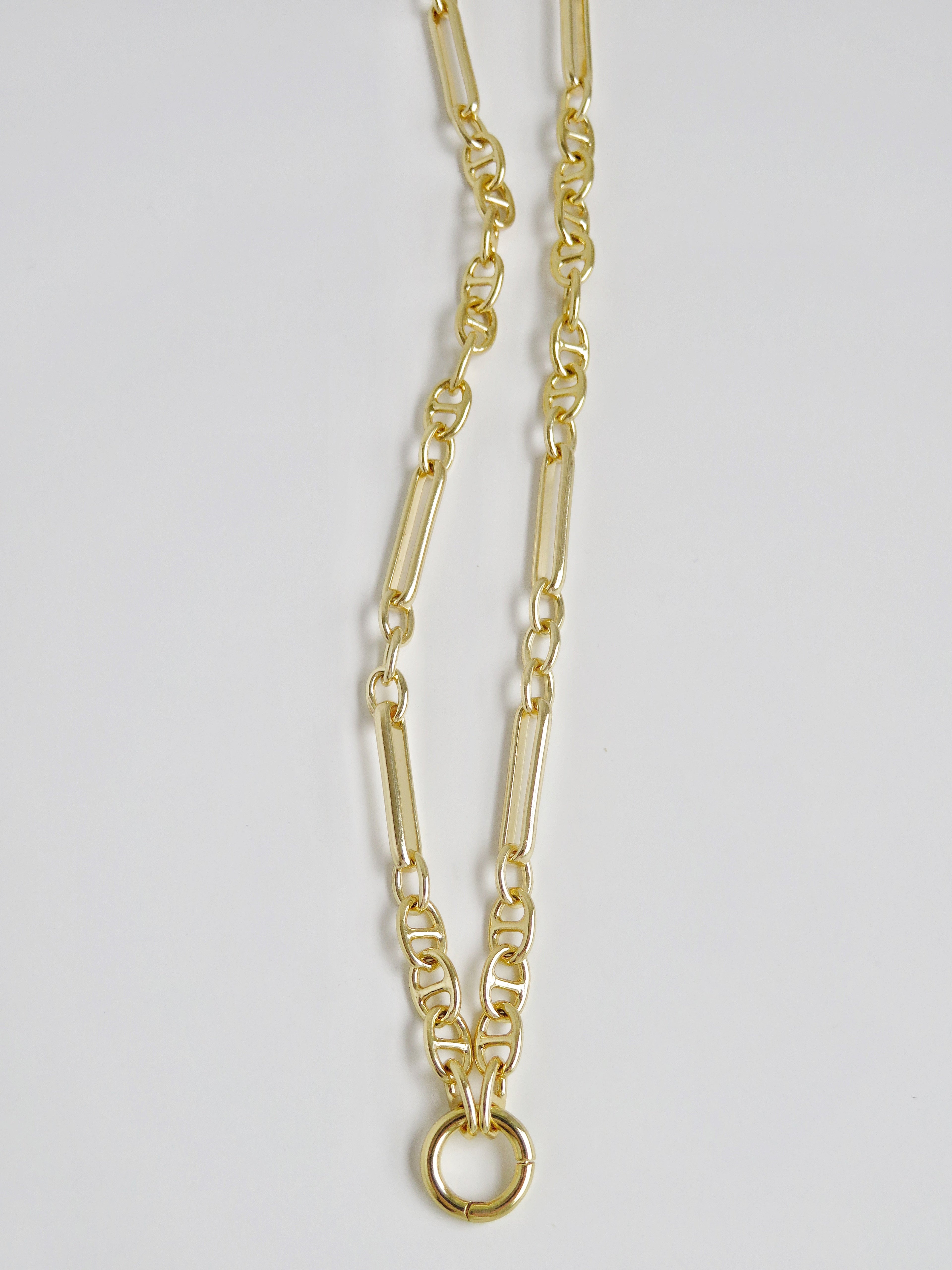 Sanxenxo Charm Holder Necklace - Clicker Clasp - add charms