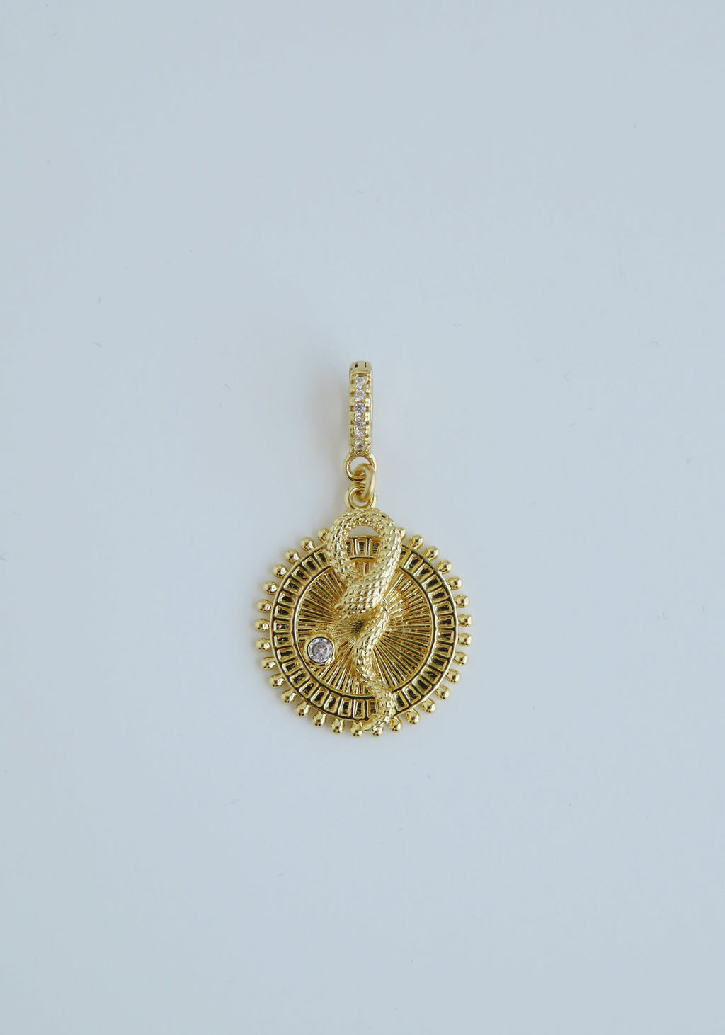 Wholeness Serpent Pendant - Hinged Clasp