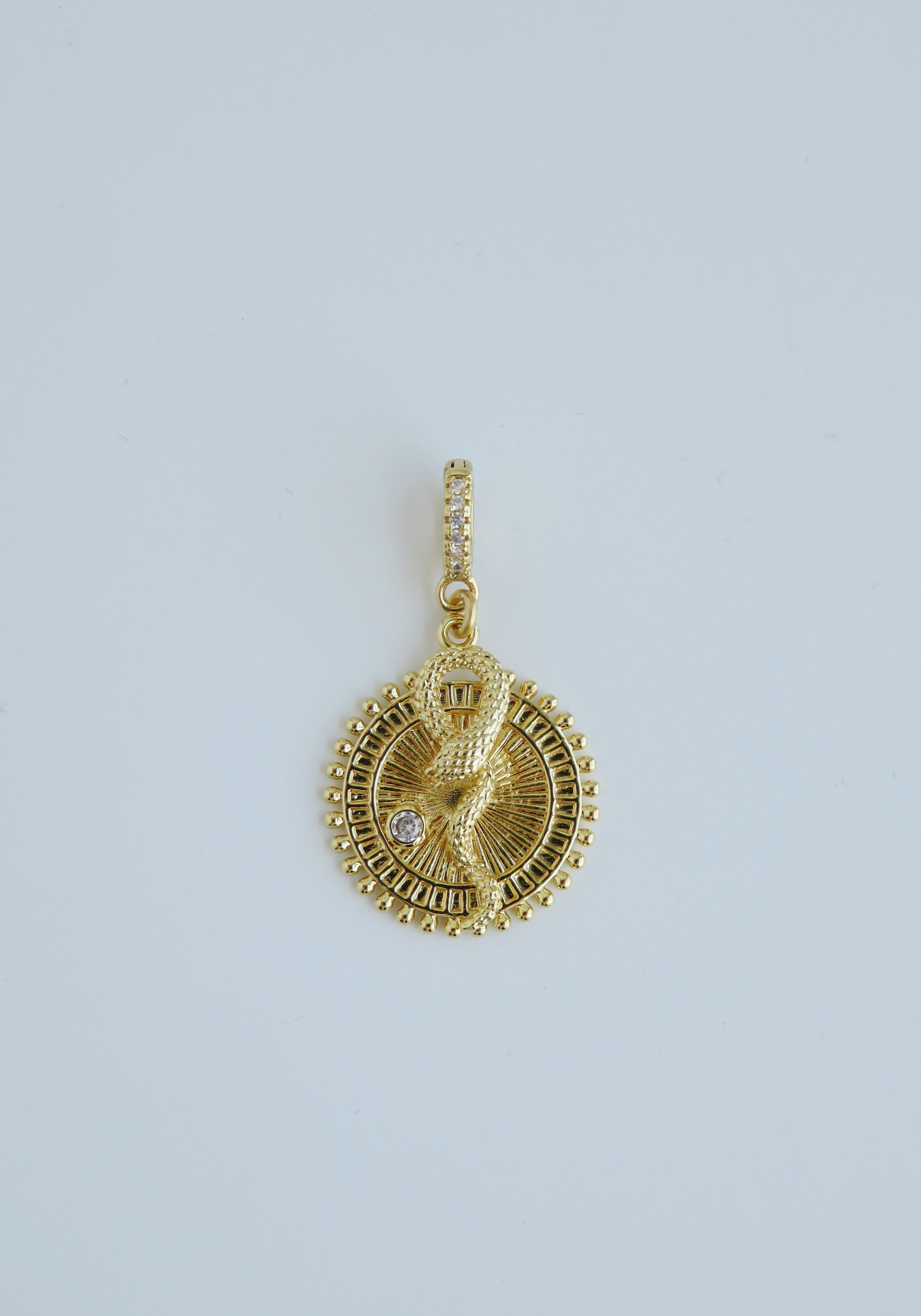 Wholeness Serpent Pendant - Hinged Clasp