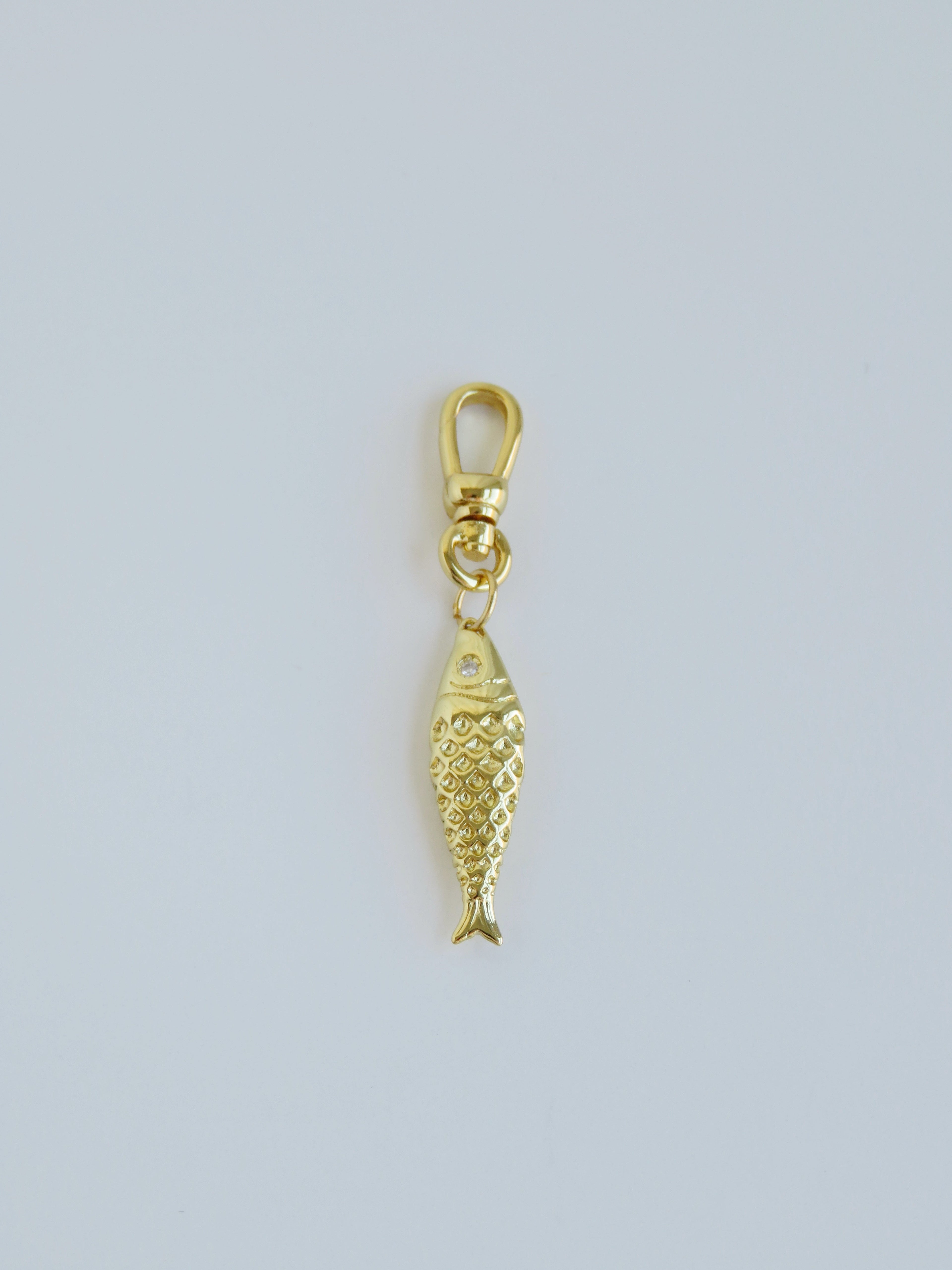Fish Charm on Swivel Clasp