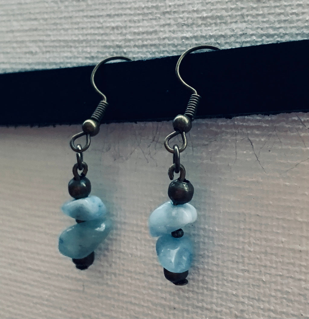 Arielle Handmade Aquamarine Earrings
