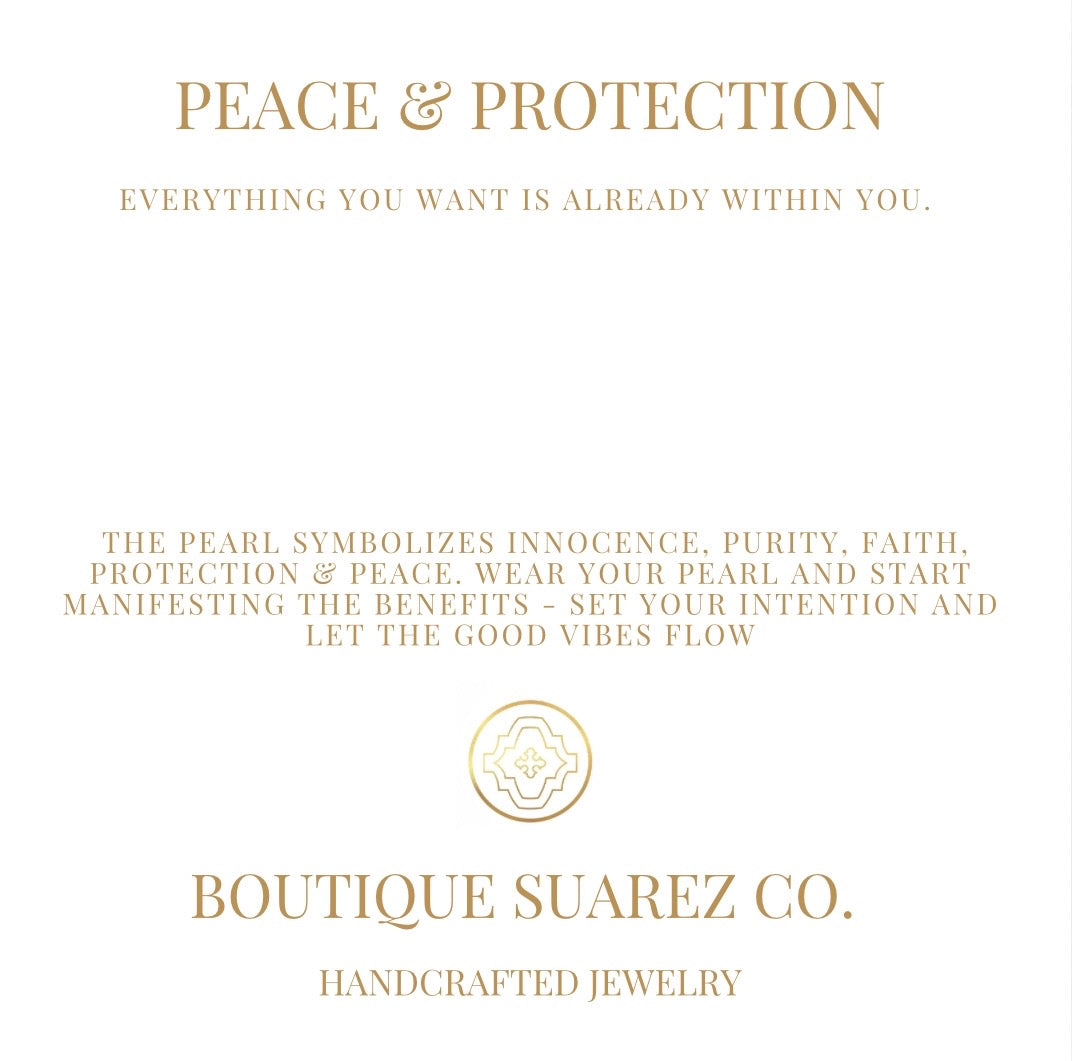Manifest Peace - Pearl Bracelet