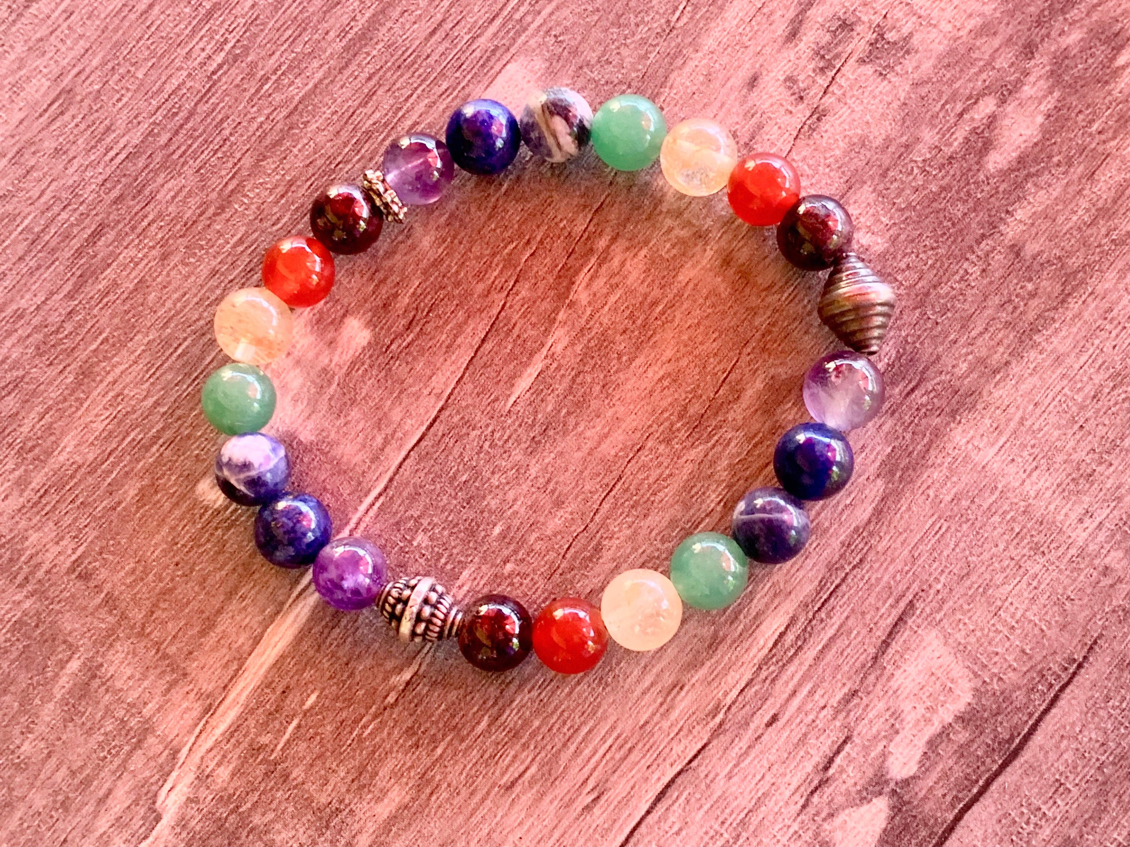 Chakra Handmade Mixed Gemstone Bracelet