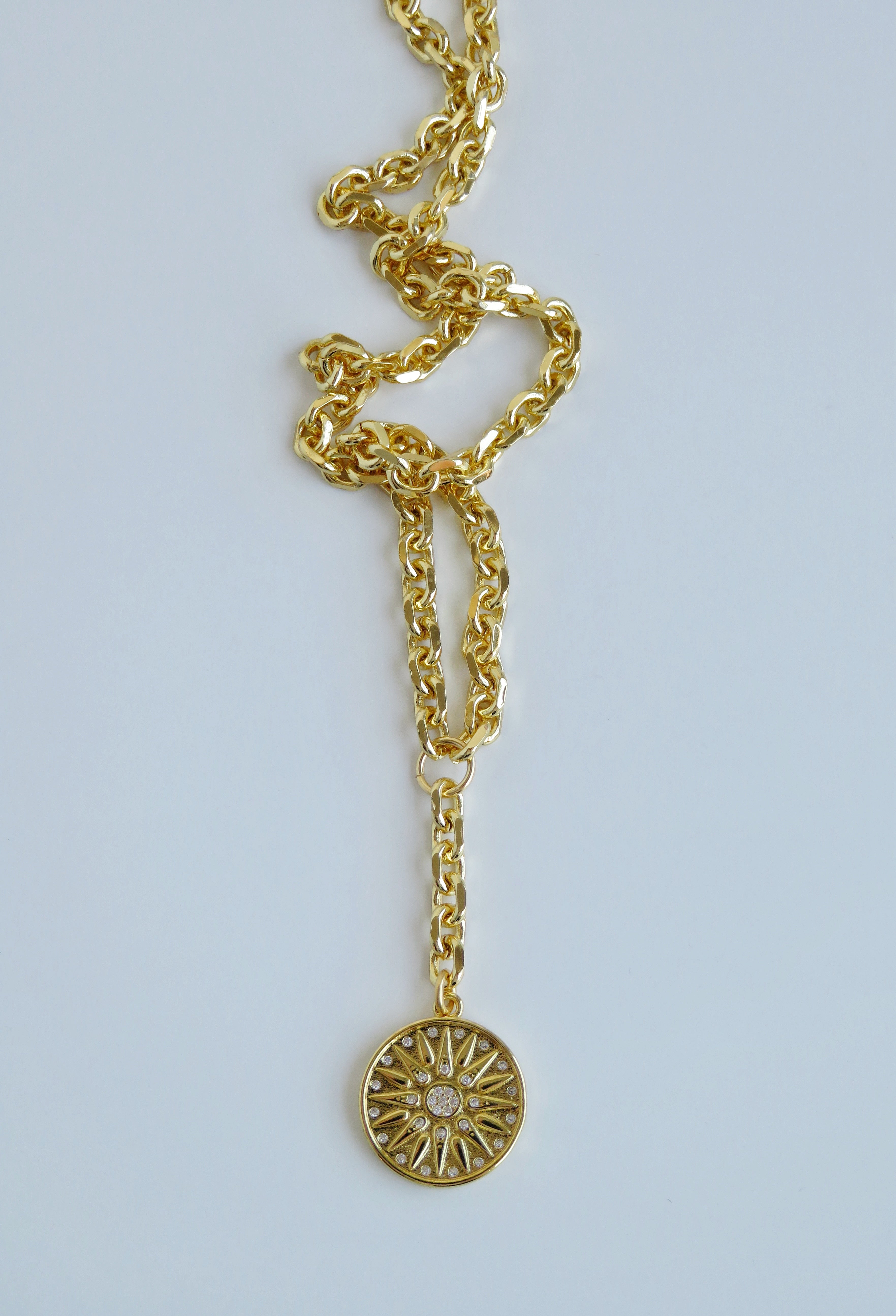 Diamond Sun Burst - Valencia Extension Necklace