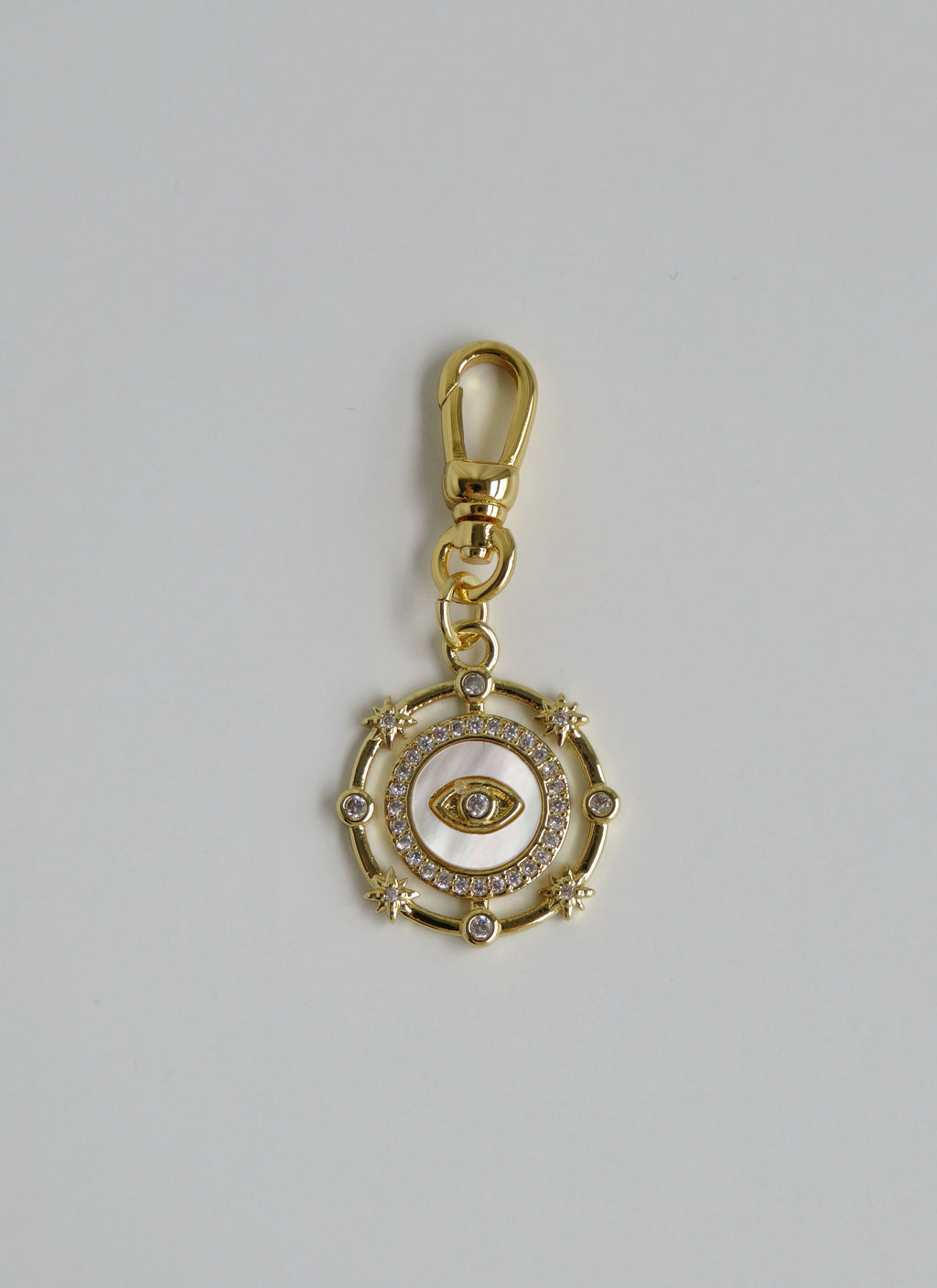 Celestial Evil Eye Perla Charm with Swivel Clasp