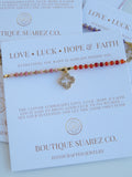 Love. Luck. Hope. Faith - Kira Clover Bracelet