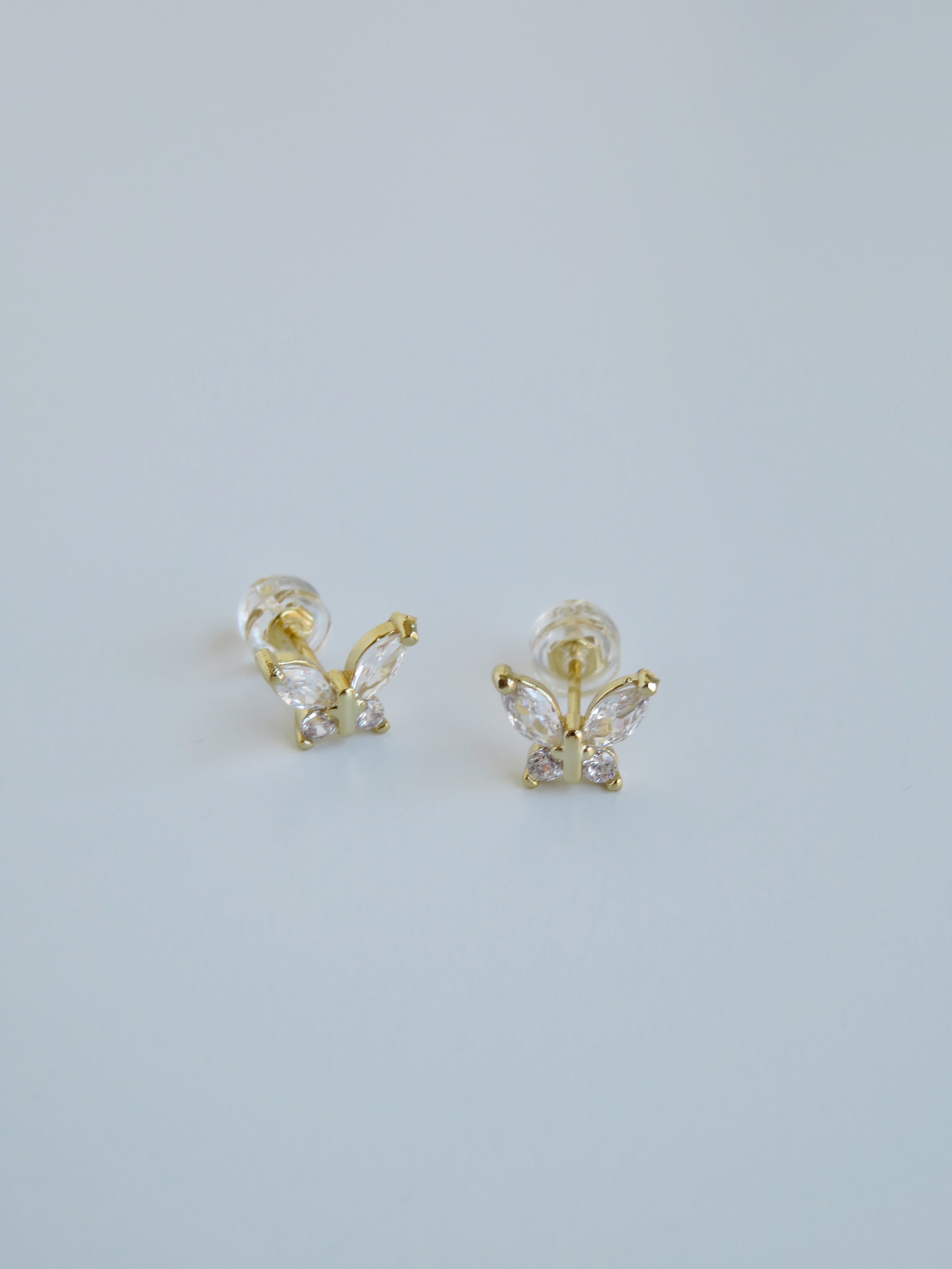 Diamond Butterfly Earrings