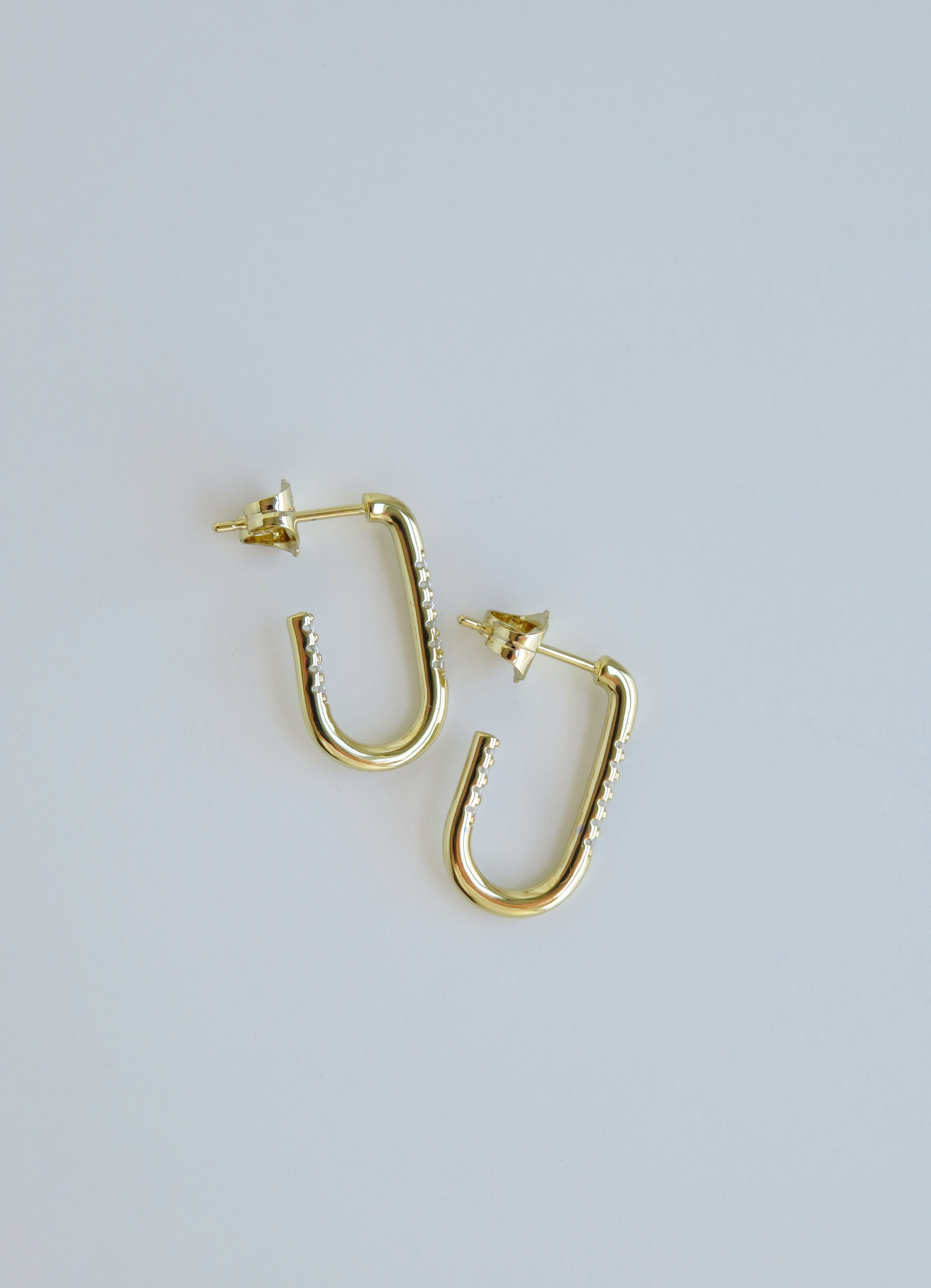 Claudett Diamond Stud Hoops