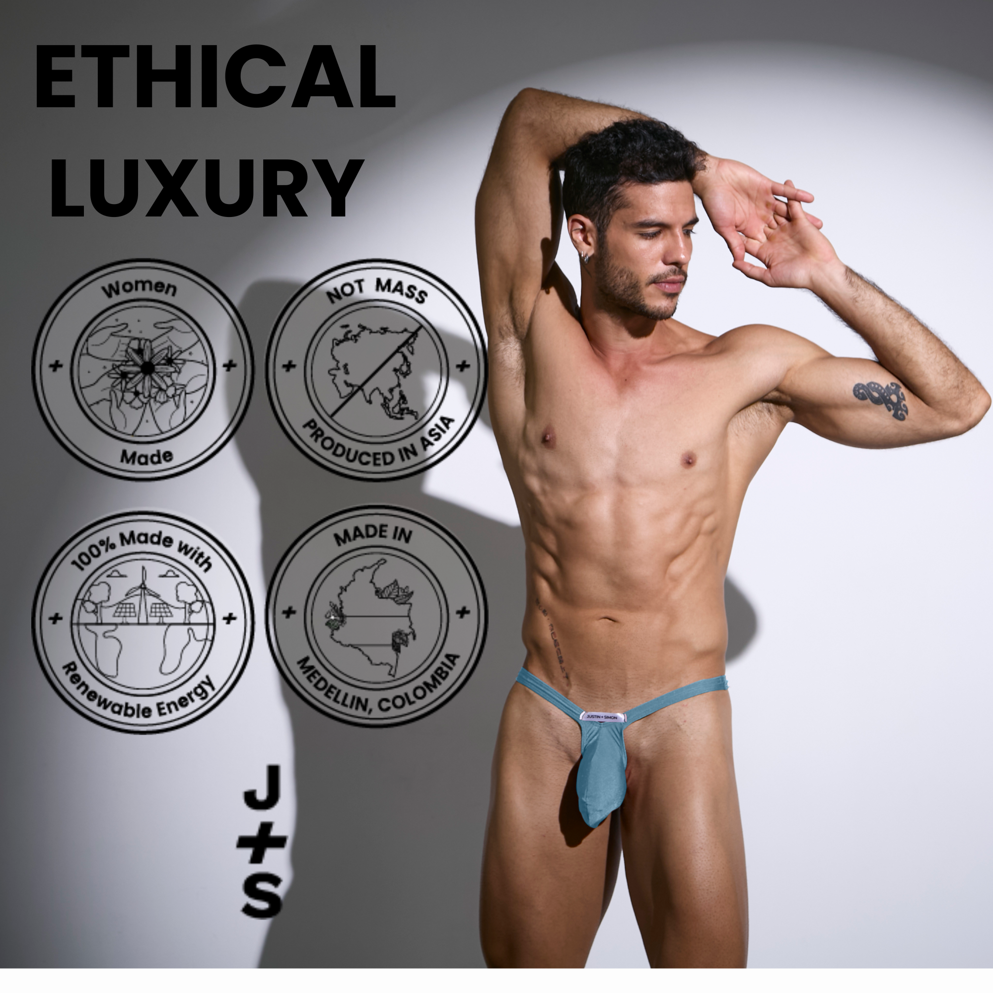 Justin + Simon Bulge Thong Mesh