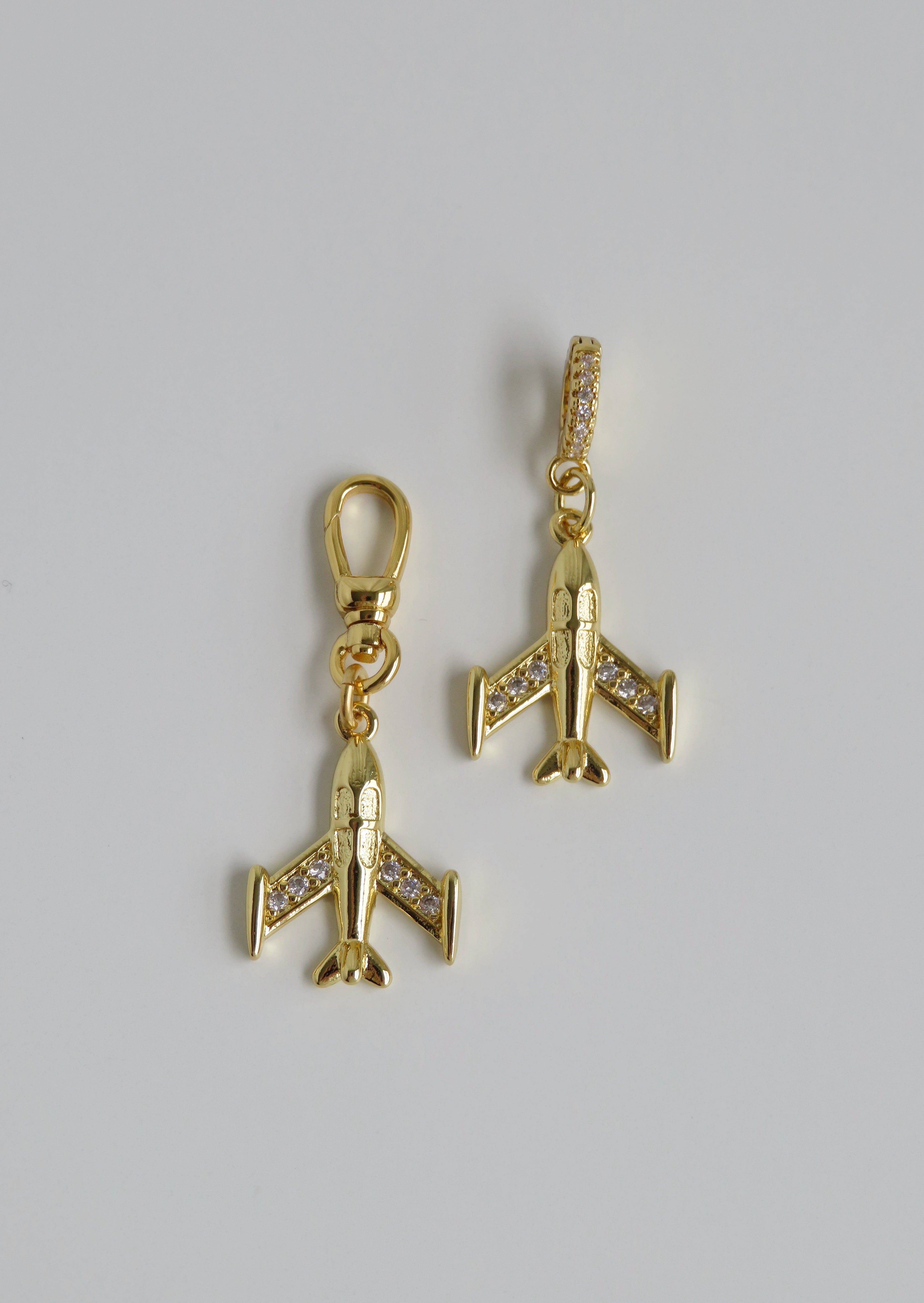 Airplane Pendant on Clasp