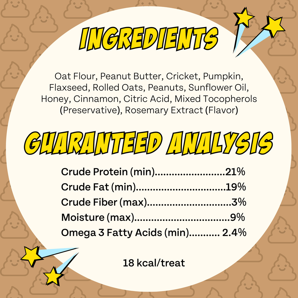 Superfood Cricket & Pumpkin Dog Treats, 4-Pack