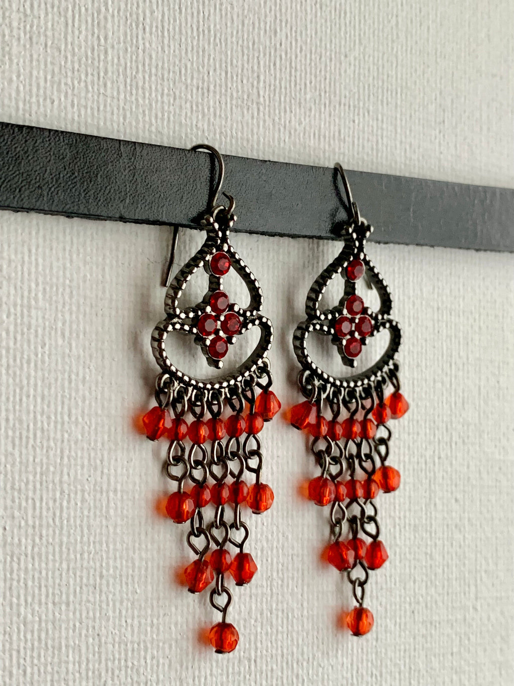 Rocio Handmade Beaded Chandelier Earrings