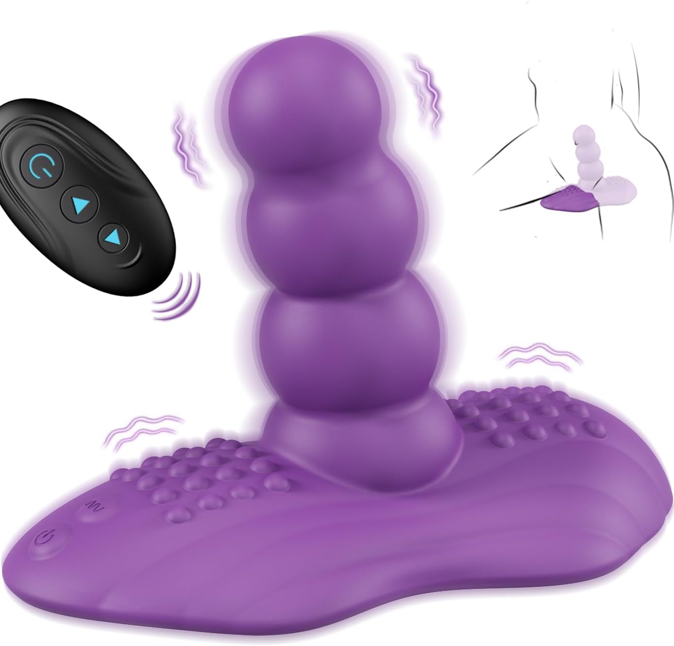 ActiveBeads Ride-On Vibrator Dildo