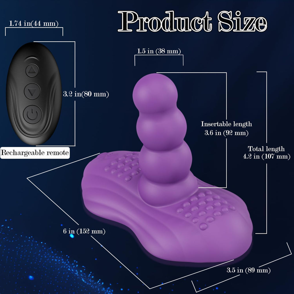 ActiveBeads Ride-On Vibrator Dildo