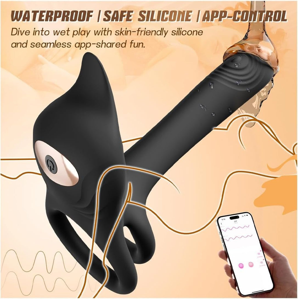 VixenFox App-Control Dual Motor Couples Cock Ring