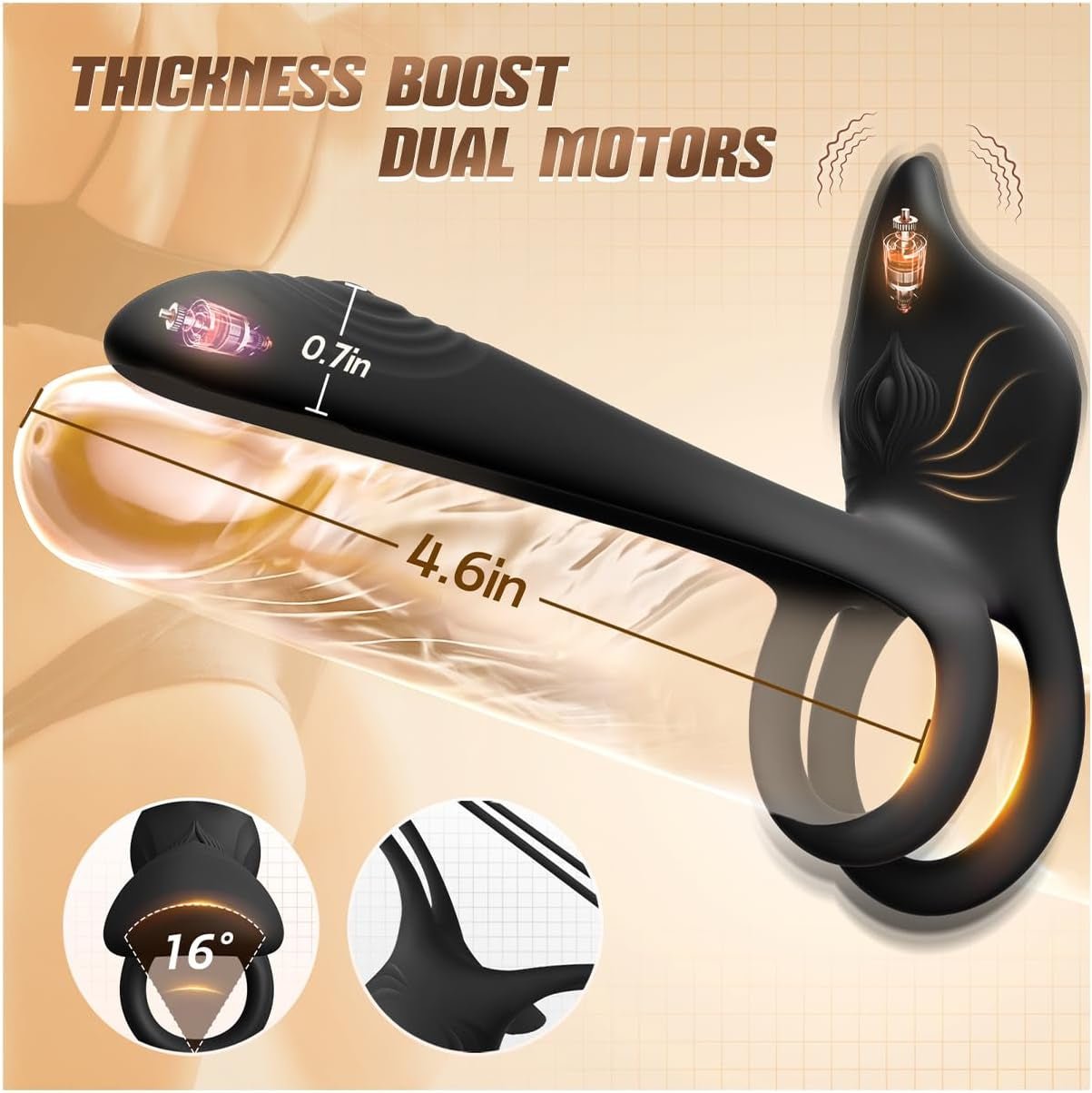 VixenFox App-Control Dual Motor Couples Cock Ring