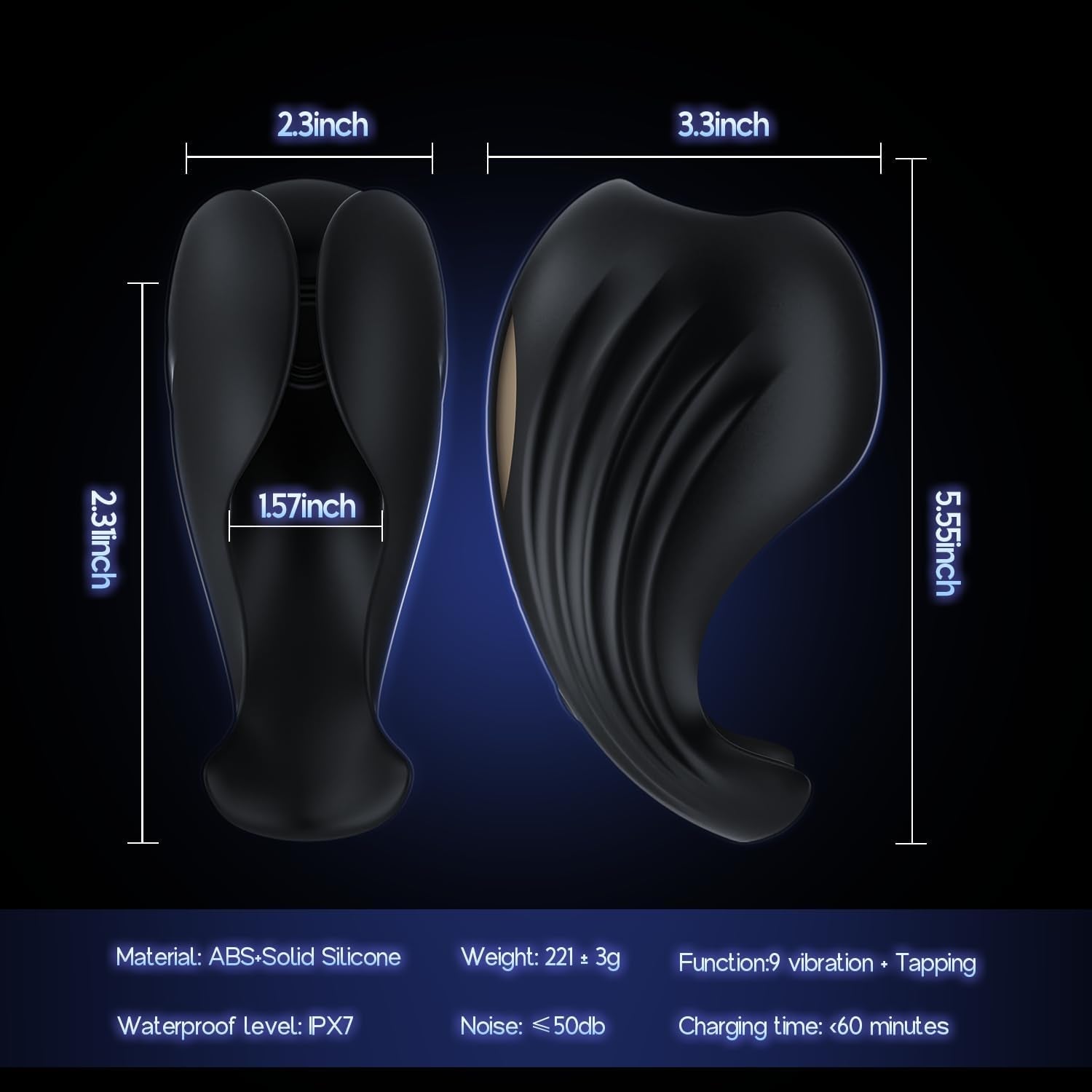 AeroFin Male Vibrator Air Stroker Trainer