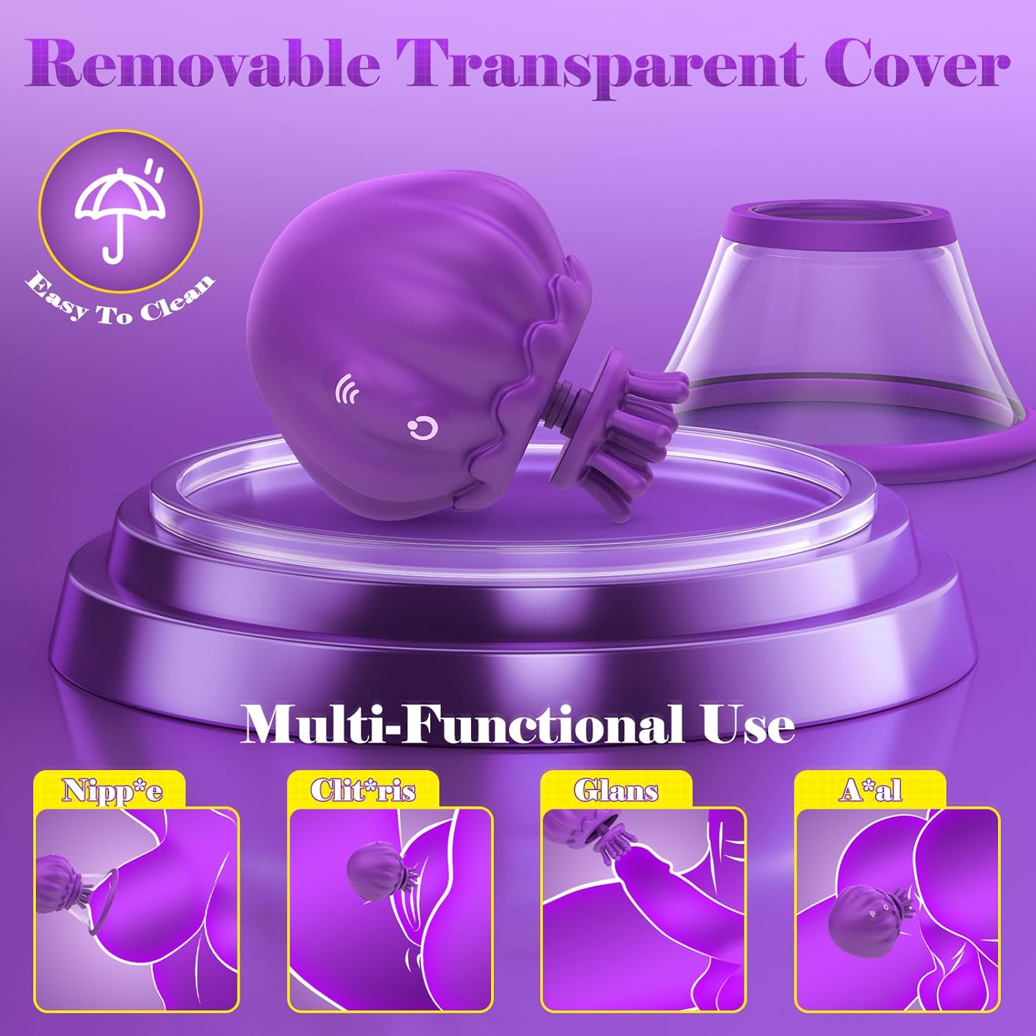 AeroJelly Nipple Sucking Vibrator