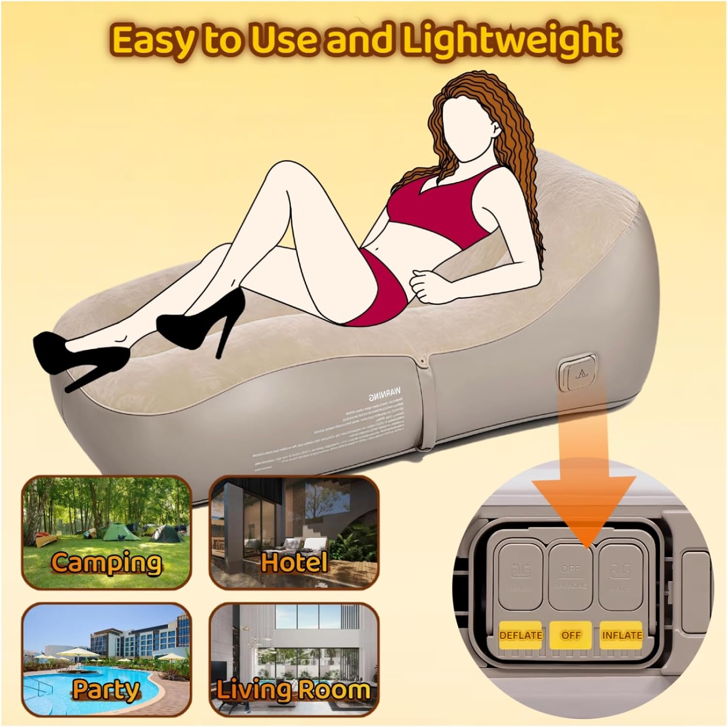 AeroLuxe Automatic Inflatable Sex Sofa