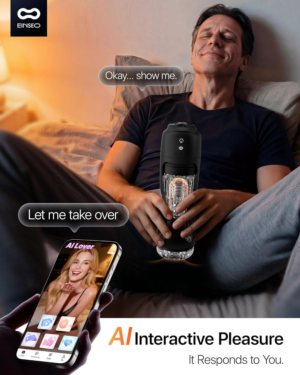 AetherSync AI Suction Pro Male Masturbator