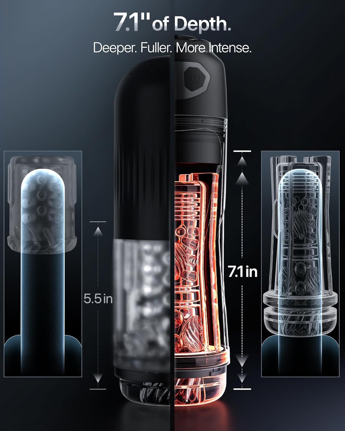 AetherSync AI Suction Pro Male Masturbator
