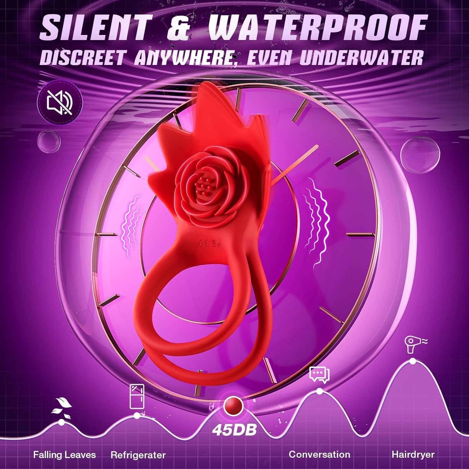 AiraRose AI Sync Rose Vibrating Couples Cock Ring