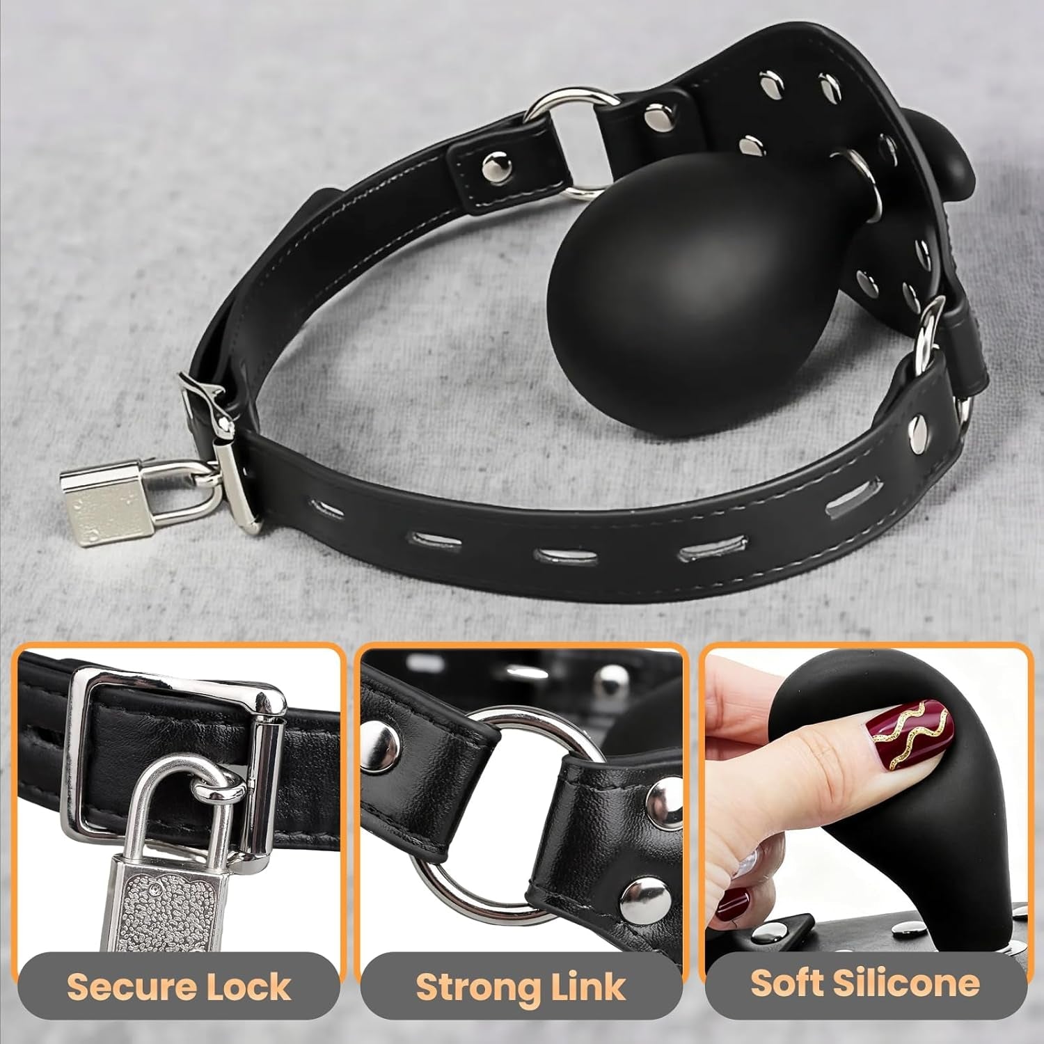 AirLock Inflatable BDSM Mouth Gag