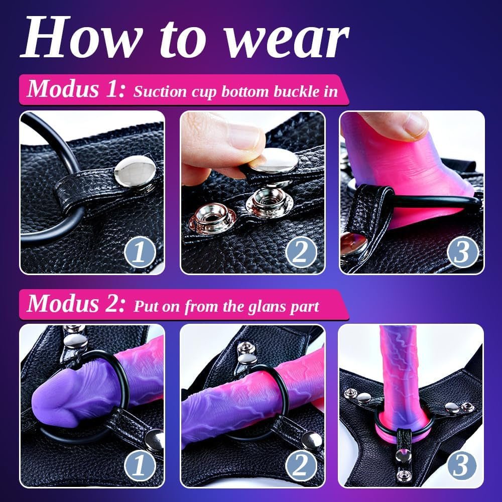 AlienKnot 2-Piece Fantasy Strap-On Dildo Set