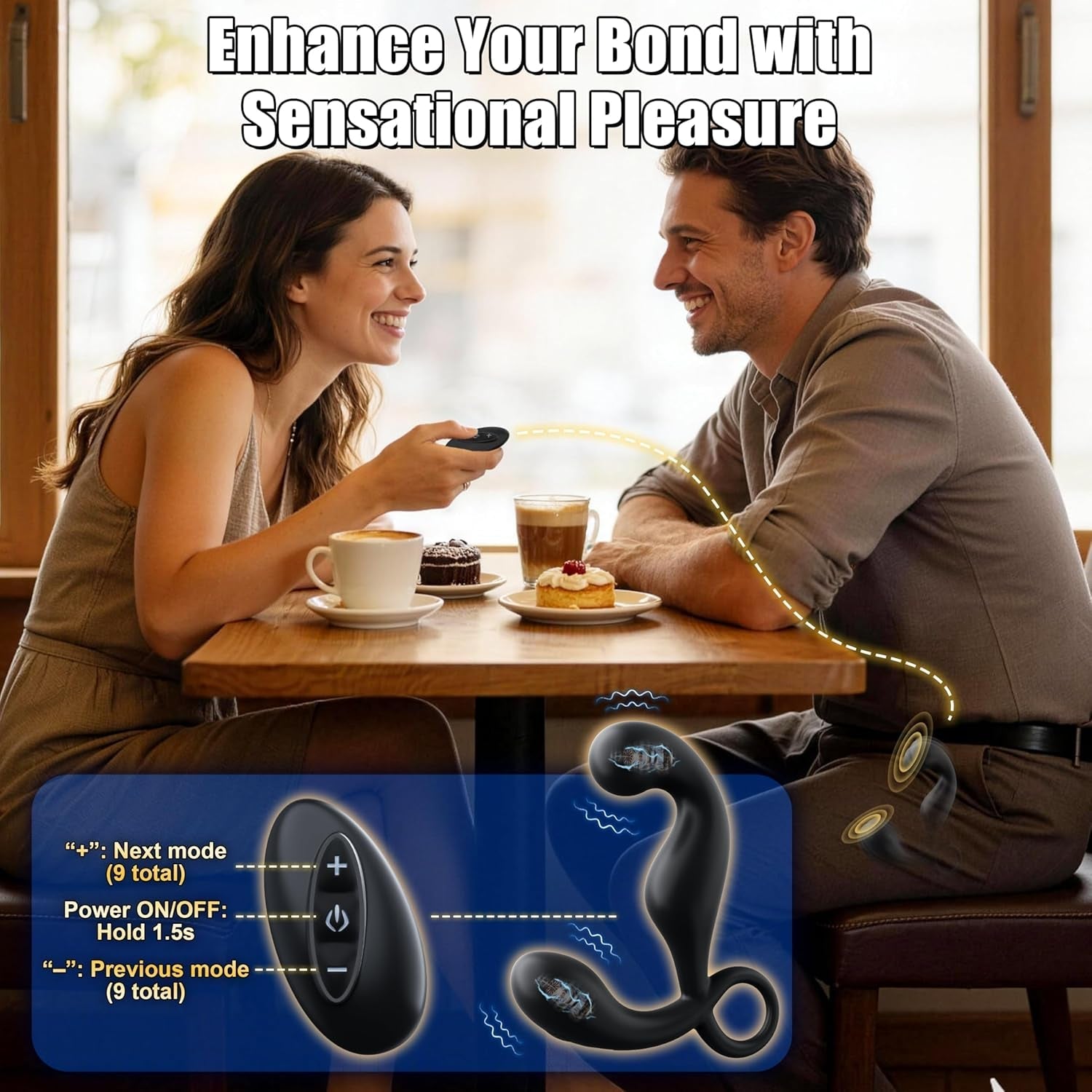 AngleRush Remote Prostate Massager with 9 Vibration Modes