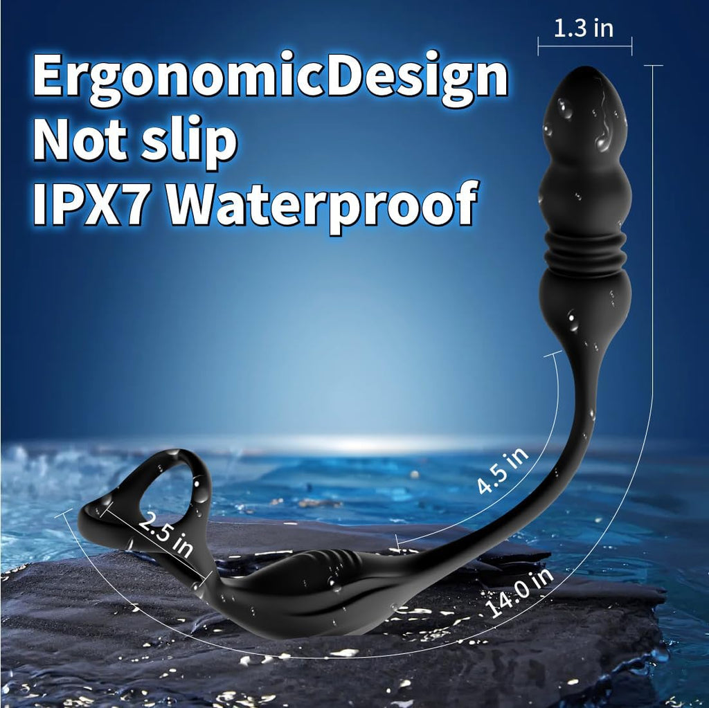ApexPulse Thrusting Prostate Massager Cock Ring