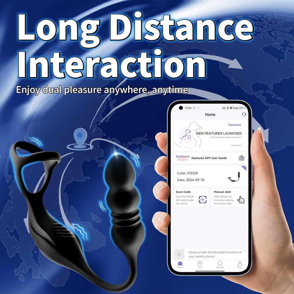 ApexPulse Thrusting Prostate Massager Cock Ring